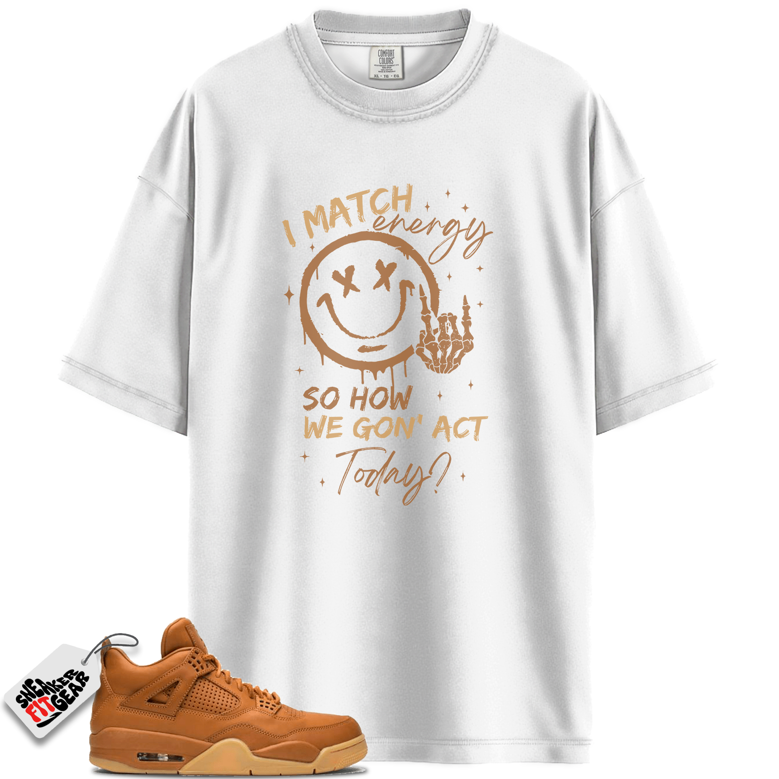 Jordan 4 Retro Ginger Wheat Match Shirts, Match Energy To Match Jordan 4 Retro Ginger Wheat