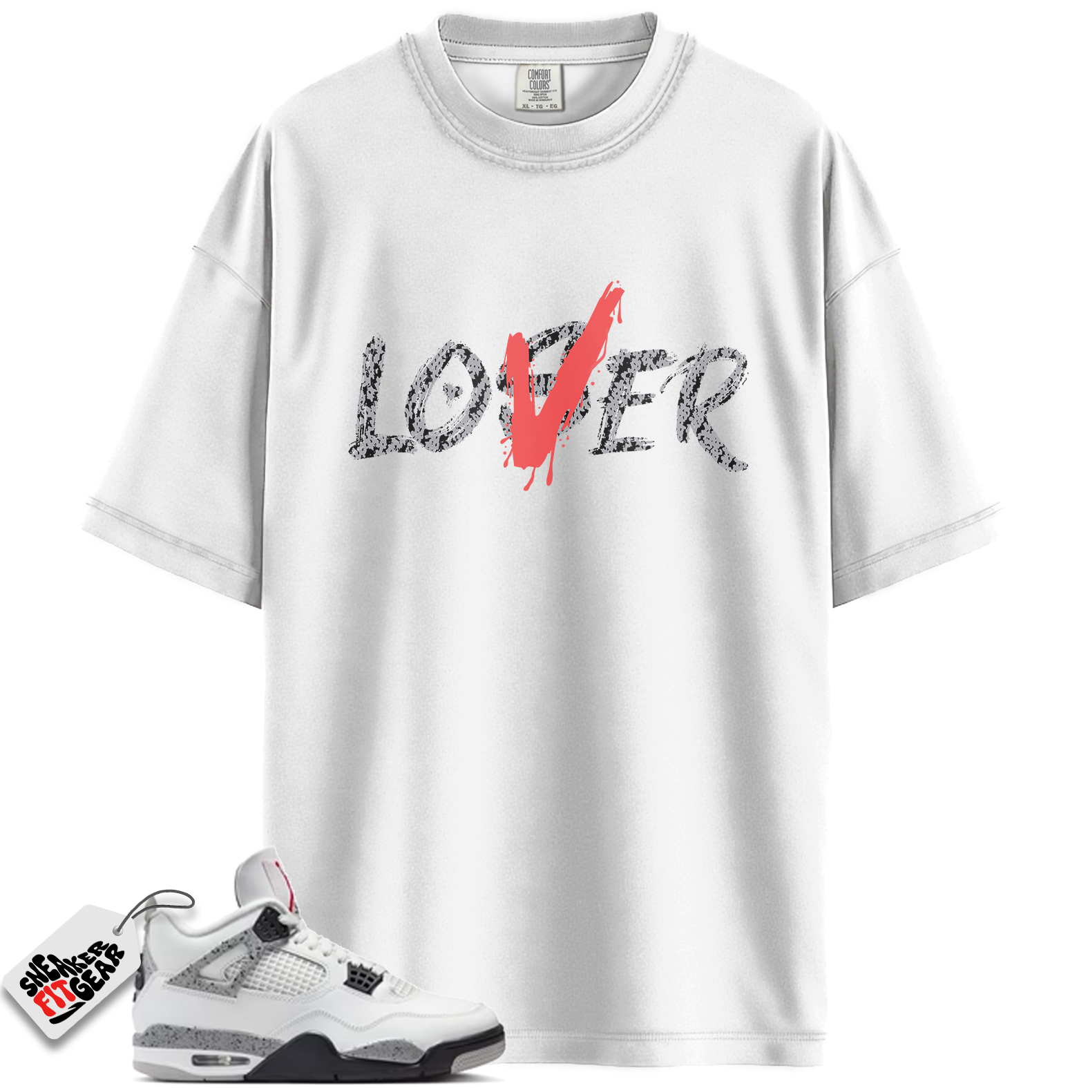 Jordan 4 Retro White Cement (2025) Match Shirts, Love Lose Shirt To Match Jordan 4 Retro White Cement (2025)