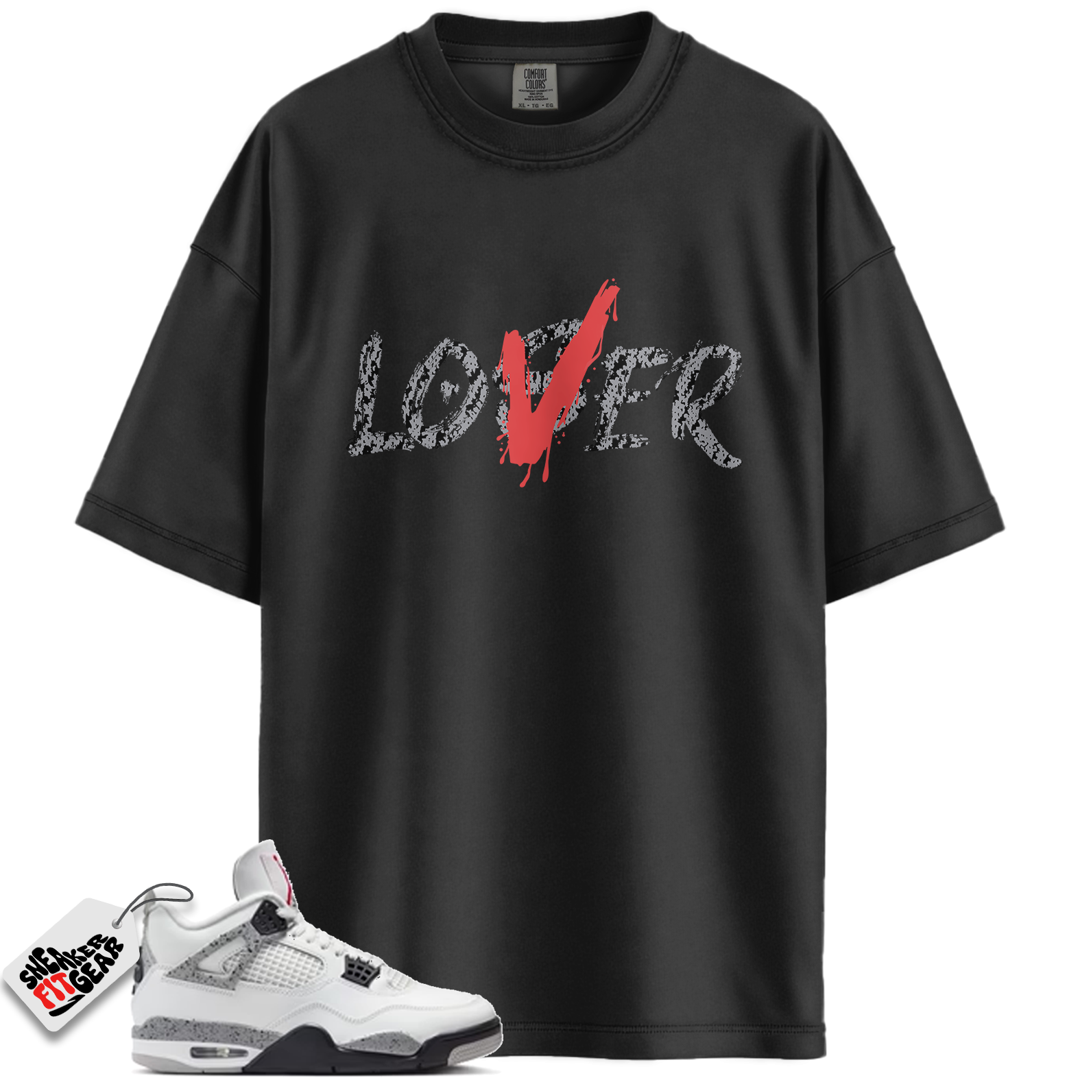 Jordan 4 Retro White Cement (2025) Match Shirts, Love Lose Shirt To Match Jordan 4 Retro White Cement (2025)