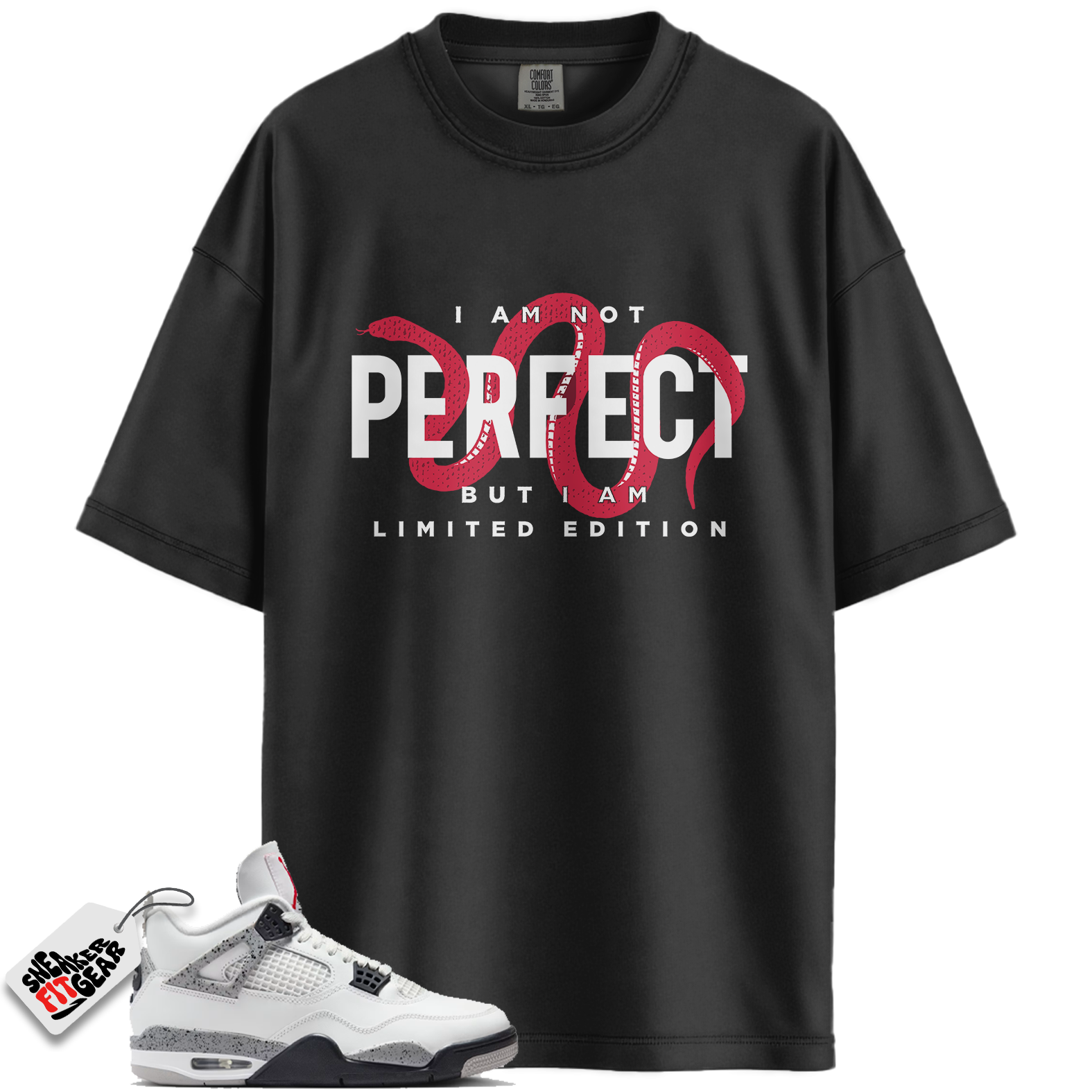 Jordan 4 Red Cement Match Shirts, Limited Edition Shirt To Match Jordan 4 Red Cement