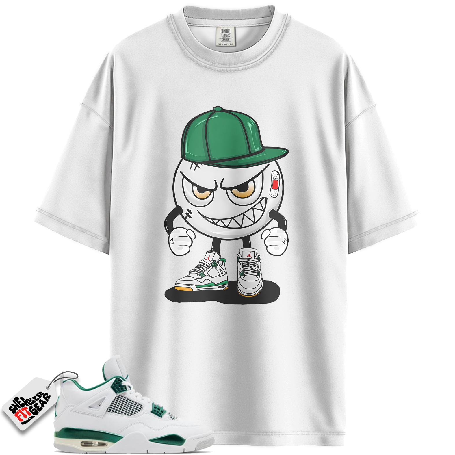 Jordan 4 Retro Oxidized Green Match Shirts, Mischief Sneaker T-Shirt To Match Jordan 4 Retro Oxidized Green