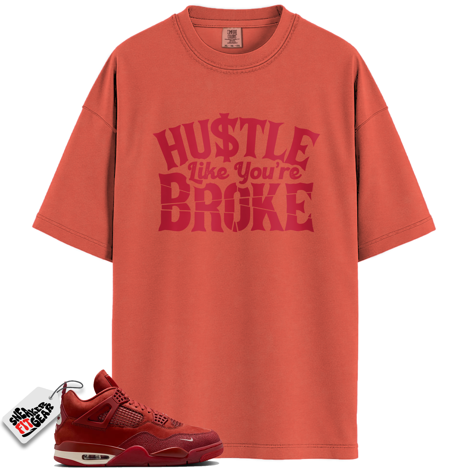 Jordan 4 Retro OG SP Nigel Sylvester Brick by Brick Match Shirts, BROKE T-Shirt To Match Jordan 4 Retro OG SP Nigel Sylvester Brick by Brick