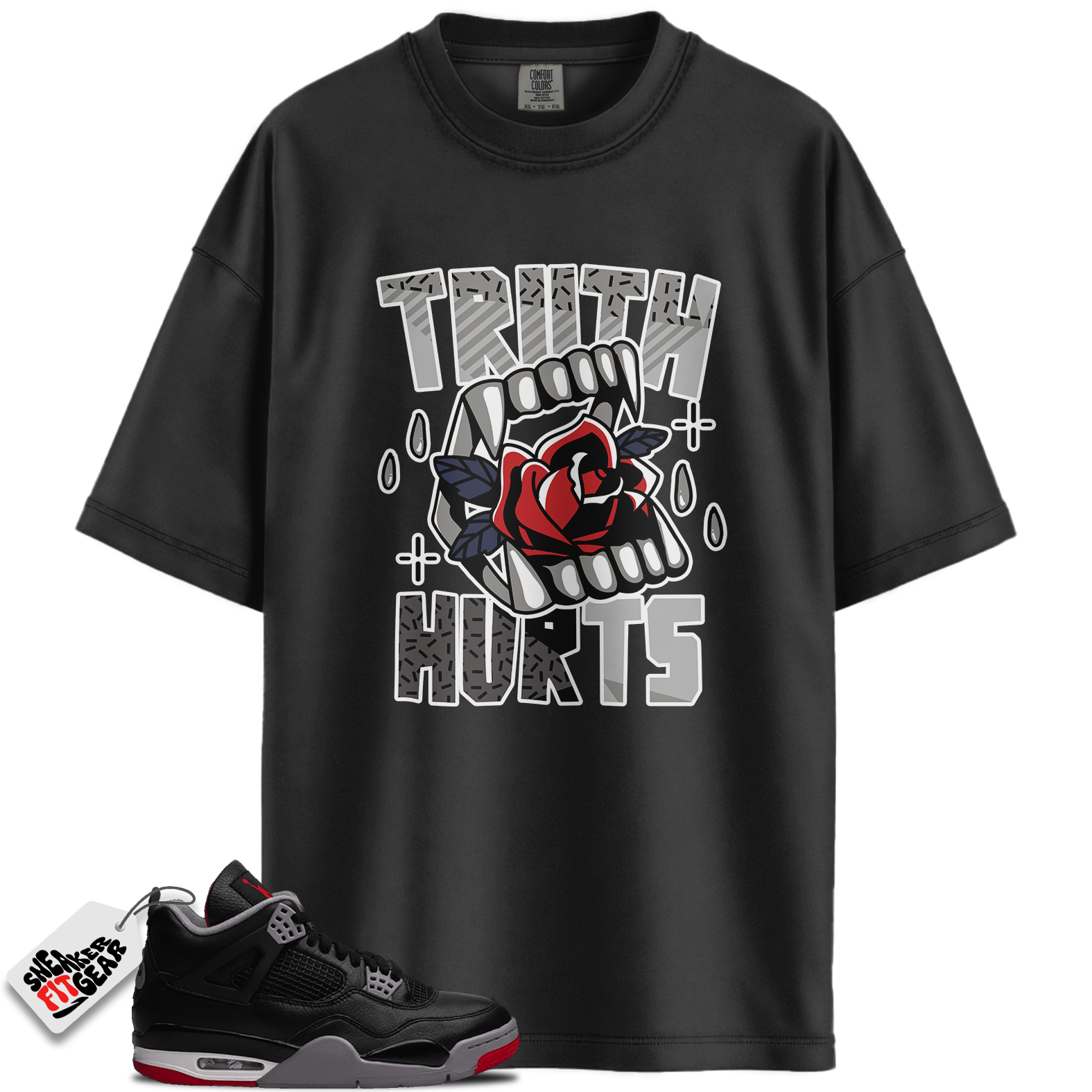 Jordan 4 Retro Bred Reimagined Match Shirts, Truth Hurts To Match Jordan 4 Retro Bred Reimagined