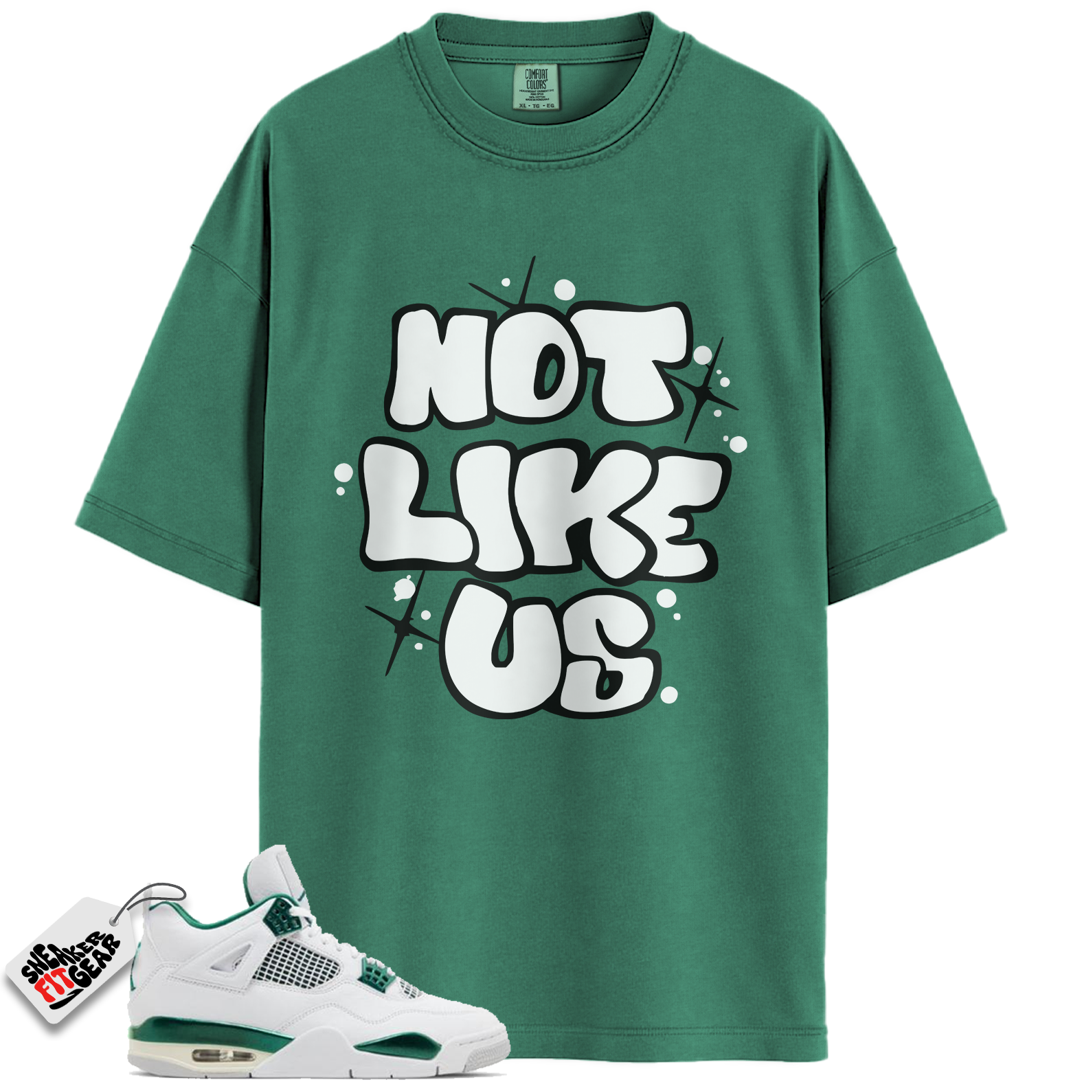 Jordan 4 Retro Oxidized Green Match Shirts, Not Like Us Shirts To Match Jordan 4 Retro Oxidized Green