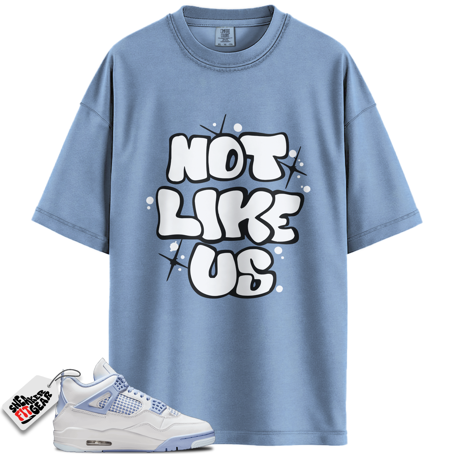 Women's Jordan 4 Retro Forget Me Not Match Shirts, Not Like Us Shirts To Match Women's Jordan 4 Retro Forget Me Not Main image