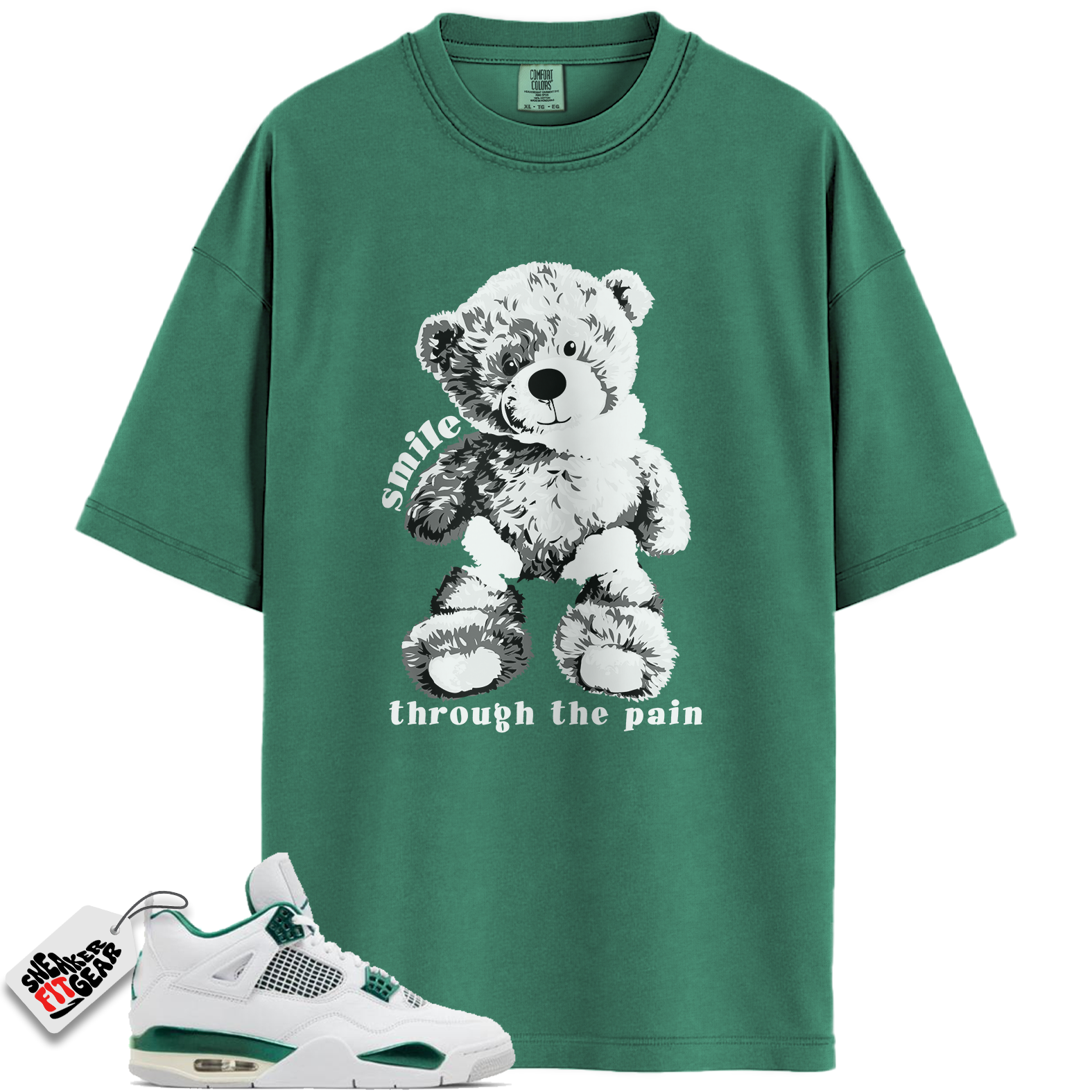 Jordan 4 Retro Oxidized Green Match Shirts, SMILE Shirts To Match Jordan 4 Retro Oxidized Green
