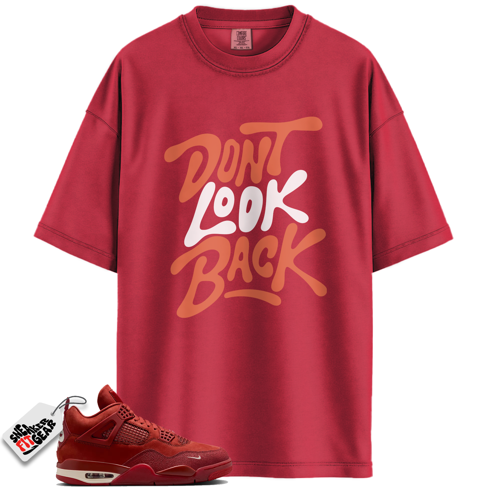 Jordan 4 Retro OG SP Nigel Sylvester Brick by Brick Match Shirts, Don’t Look Back Shirt To Match Jordan 4 Retro OG SP Nigel Sylvester Brick by Brick Main image