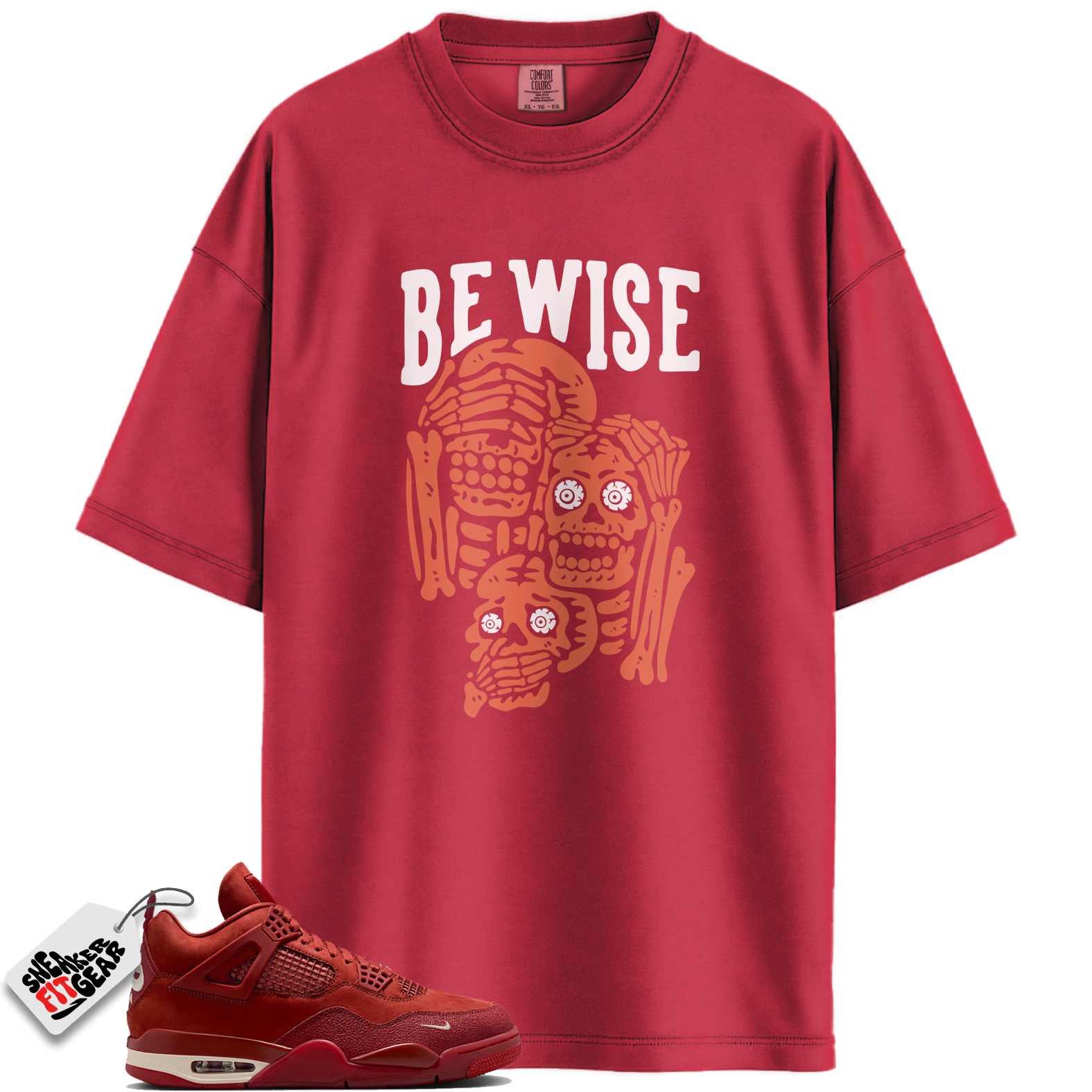 Jordan 4 Retro OG SP Nigel Sylvester Brick by Brick Match Shirts, Nigel Sylvester x Air Jordan 4 Brick by Brick ‘Be Wise’ Matching Shirt To Match Jordan 4 Retro OG SP Nigel Sylvester Brick by Brick Main image