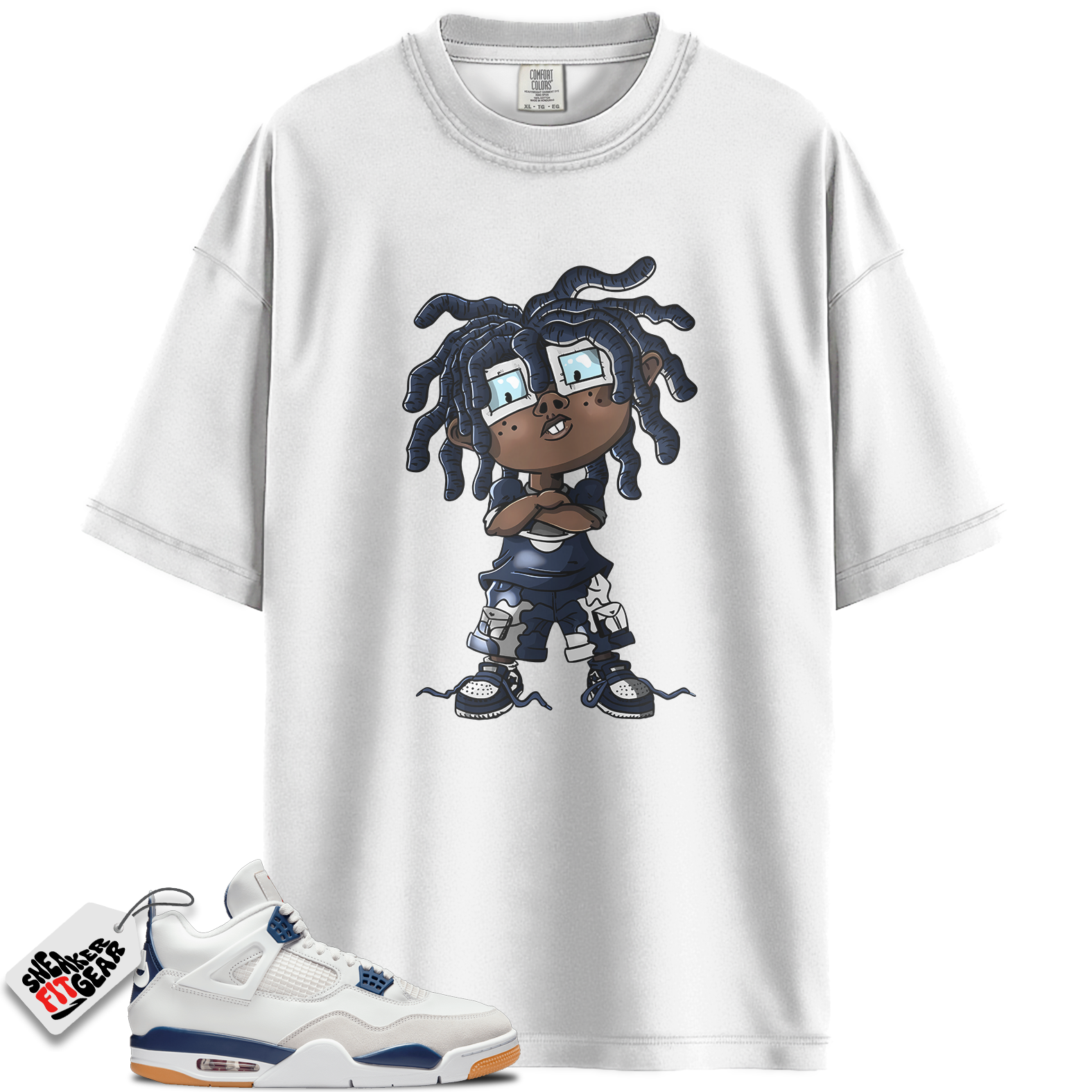 Jordan 4 Retro SB Navy Match Shirts, CHONGO To Match Jordan 4 Retro SB Navy