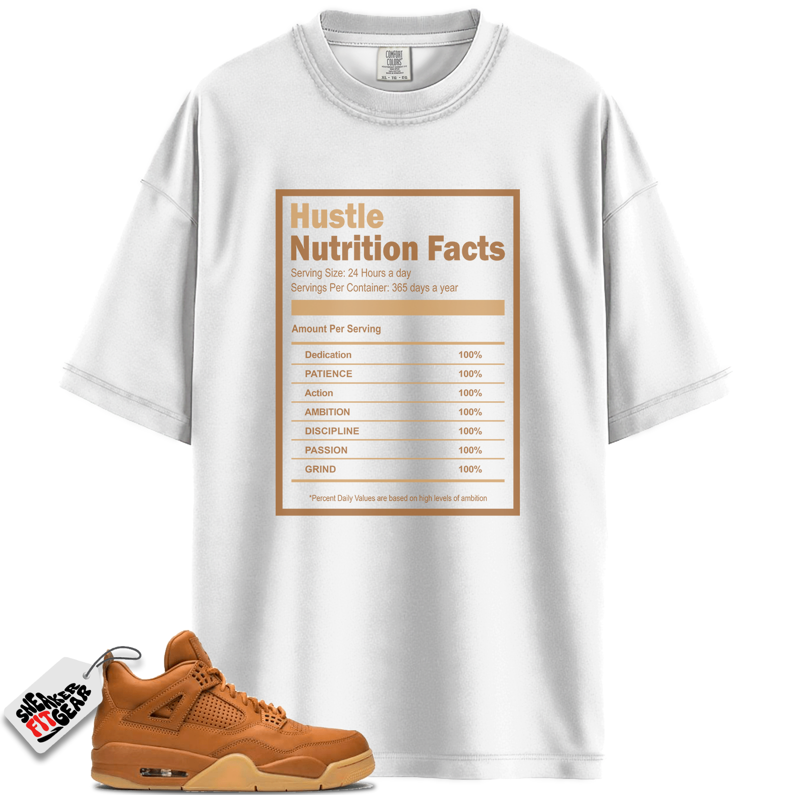 Jordan 4 Retro Ginger Wheat Match Shirts, Hustle Facts Shirt To Match Jordan 4 Retro Ginger Wheat