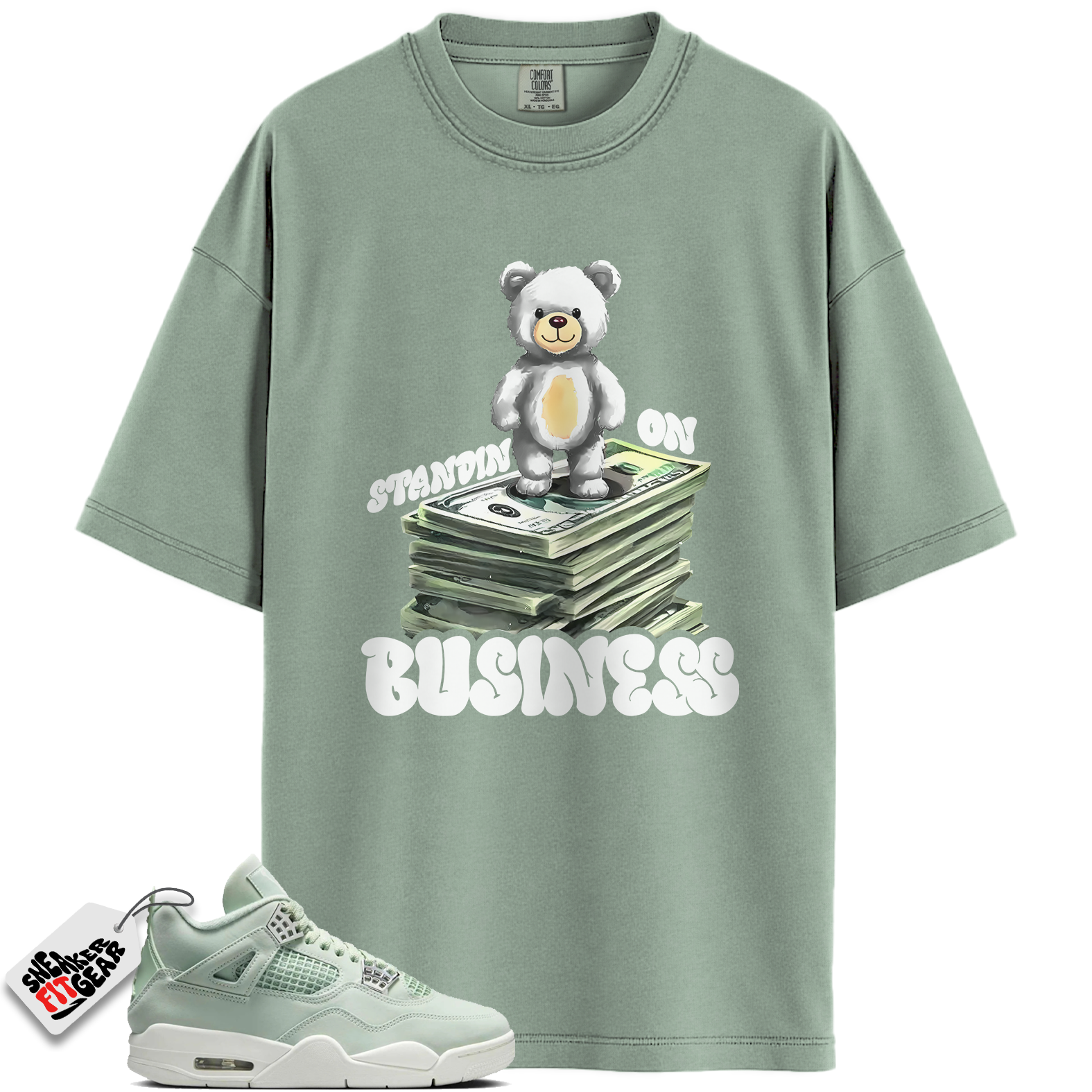 Women's Jordan 4 Retro Seafoam Sail Match Shirts, SB2 To Match Women's Jordan 4 Retro Seafoam Sail
