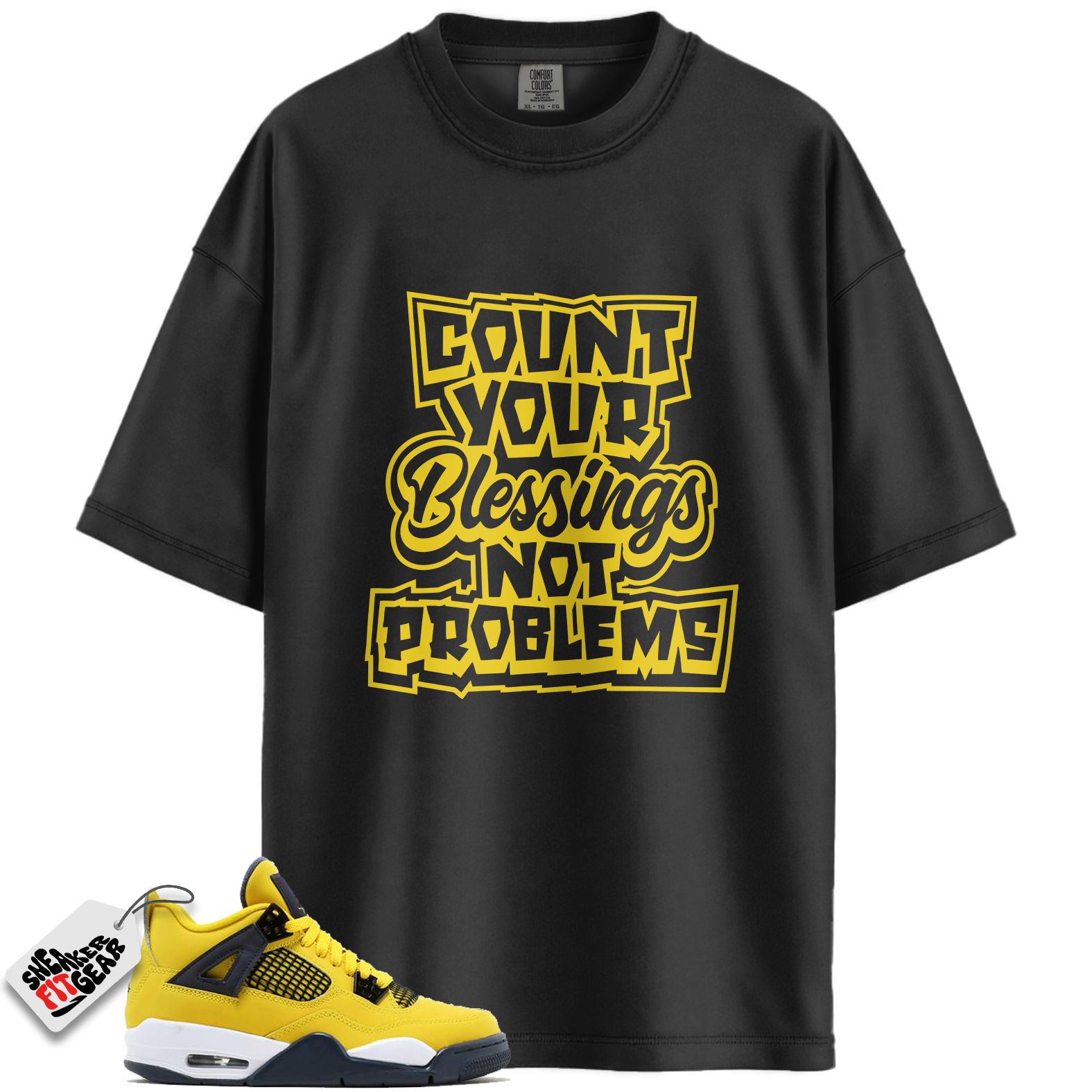 Jordan 4 Retro Lightning Match Shirts, Count Your Blessings Shirt To Match Jordan 4 Retro Lightning