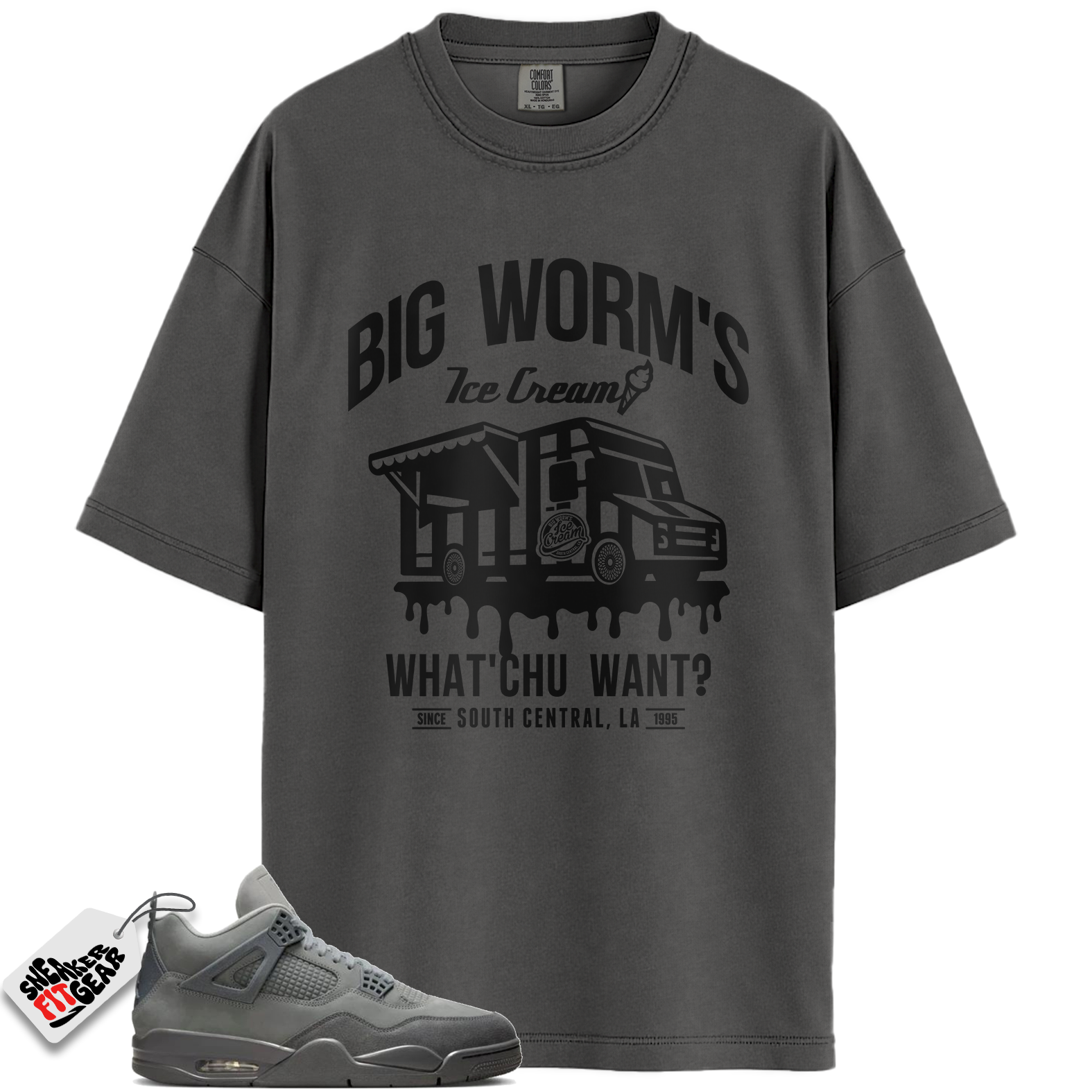 Jordan 4 Retro SE Paris Olympics Wet Cement Match Shirts, BW’s Ice Cream Shop Shirt To Match Jordan 4 Retro SE Paris Olympics Wet Cement