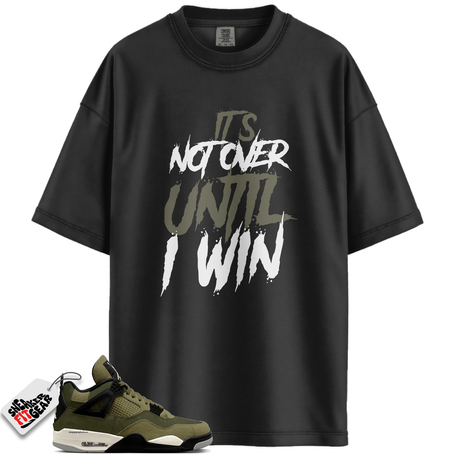 Jordan 4 Retro SE Craft Medium Olive Match Shirts, Not Over To Match Jordan 4 Retro SE Craft Medium Olive