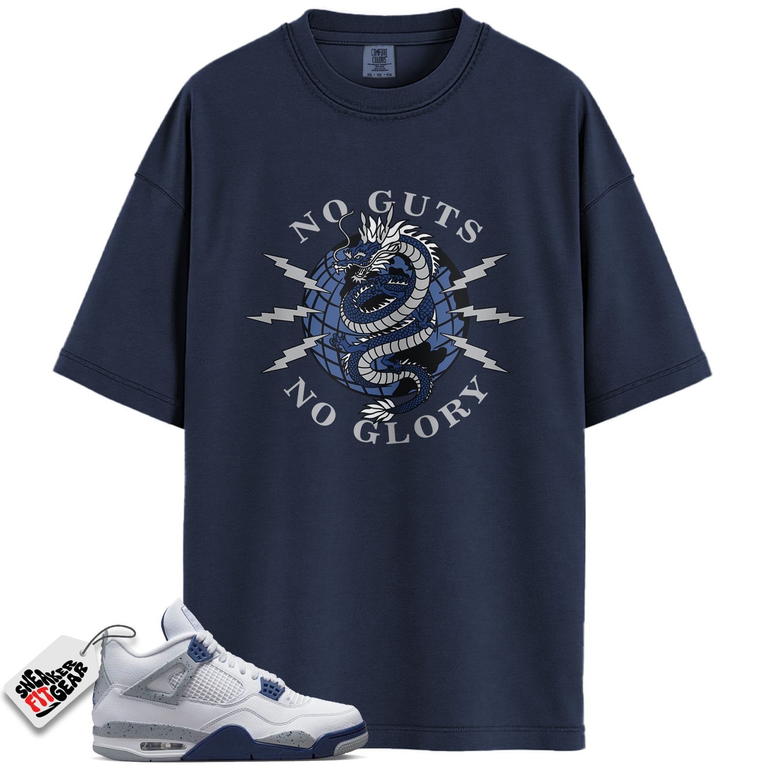 Jordan 4 Retro Midnight Navy Match Shirts, No Guts Shirt To Match Jordan 4 Retro Midnight Navy