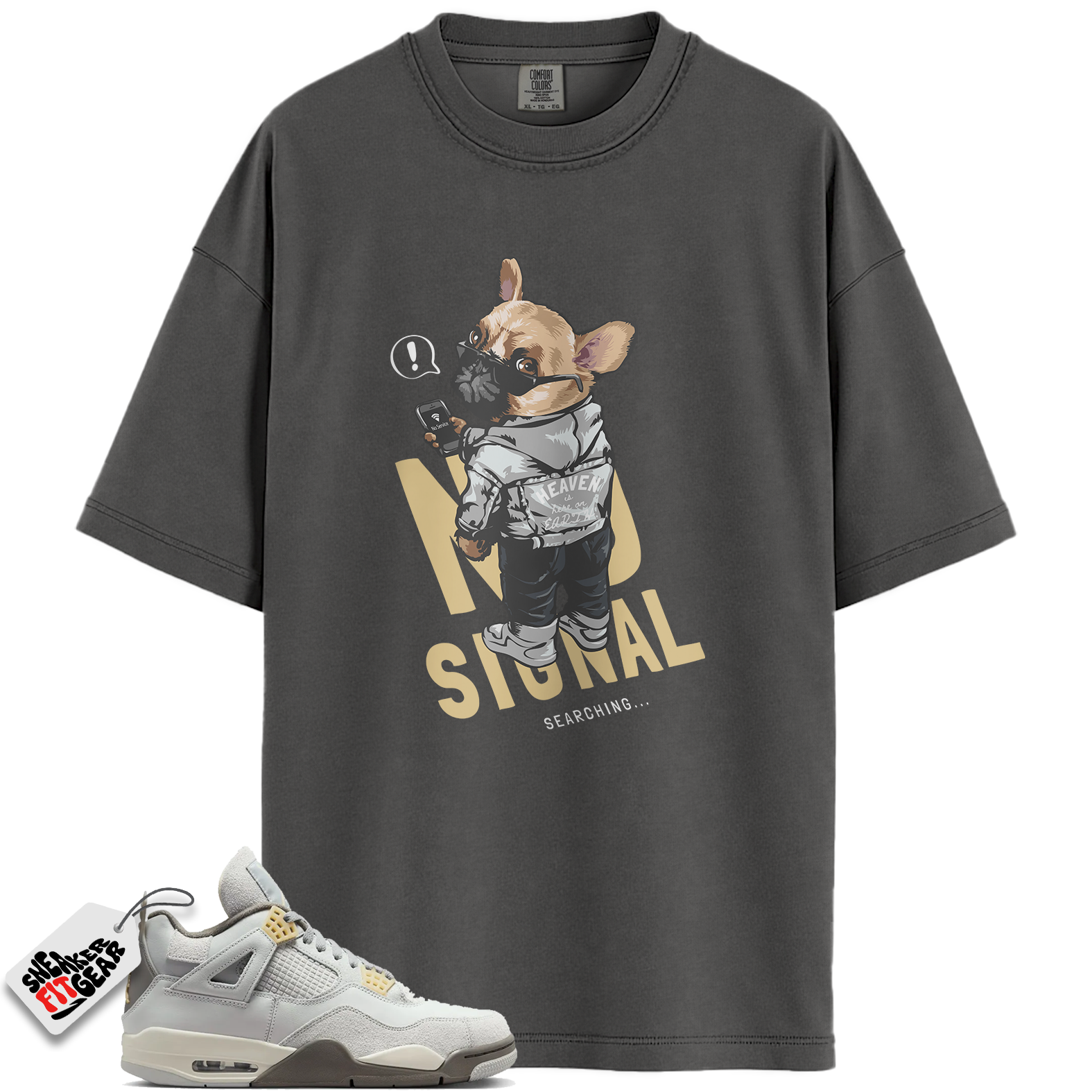 Jordan 4 Retro SE Craft Photon Dust Match Shirts, No Signal Shirt To Match Jordan 4 Retro SE Craft Photon Dust