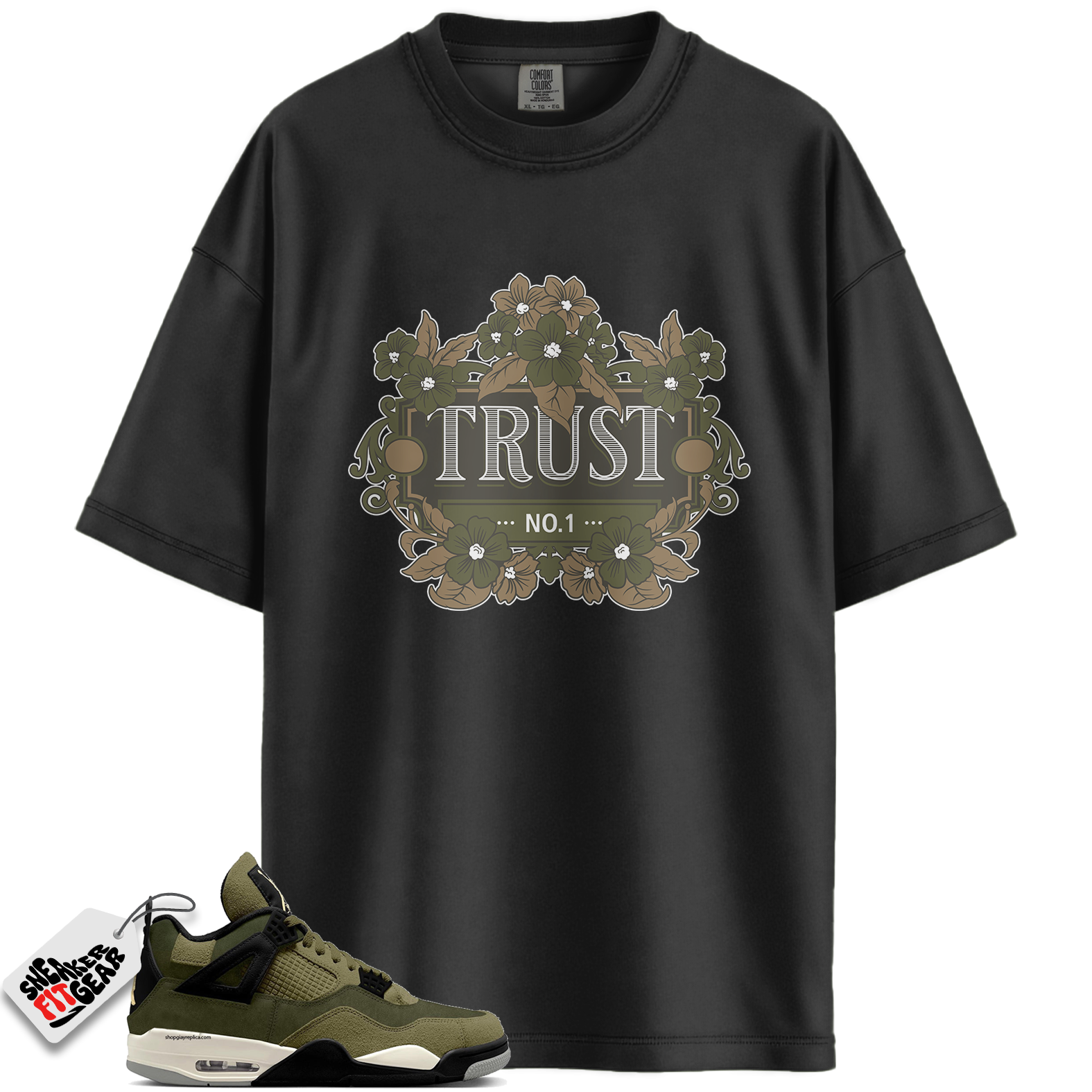 Jordan 4 Retro SE Craft Medium Olive Match Shirts, TRUST To Match Jordan 4 Retro SE Craft Medium Olive Main image