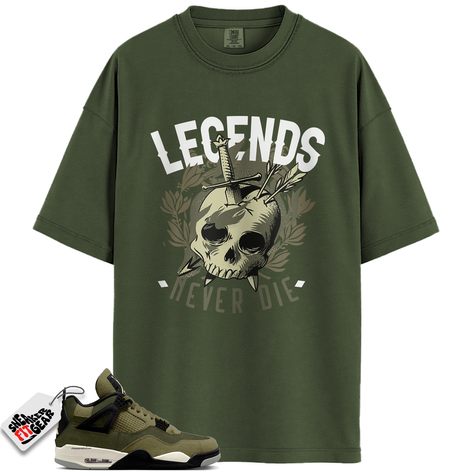 Jordan 4 Retro SE Craft Medium Olive Match Shirts, Legendary Shirt To Match Jordan 4 Retro SE Craft Medium Olive