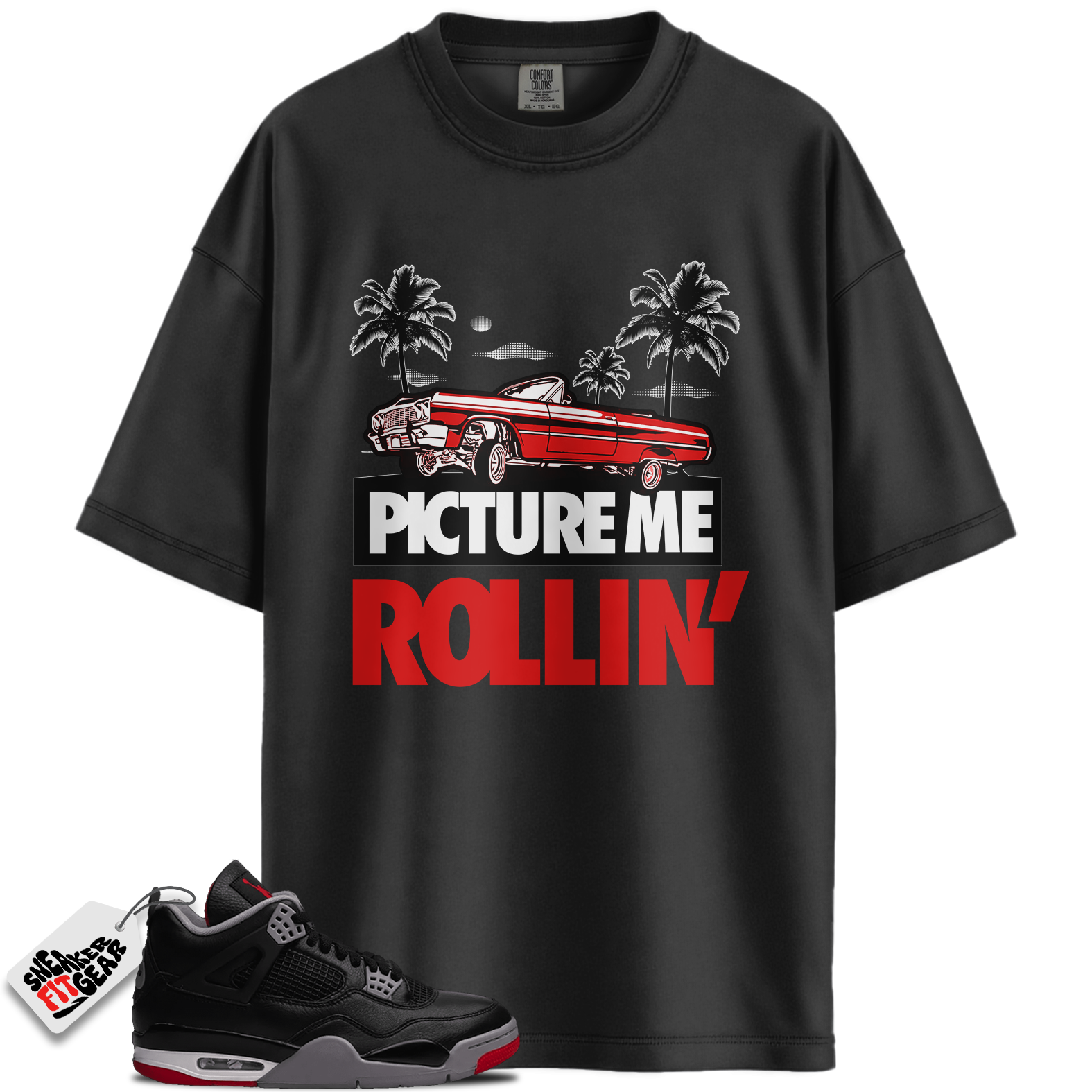 Jordan 4 Retro Bred Reimagined Match Shirts, PictureMe To Match Jordan 4 Retro Bred Reimagined Main image