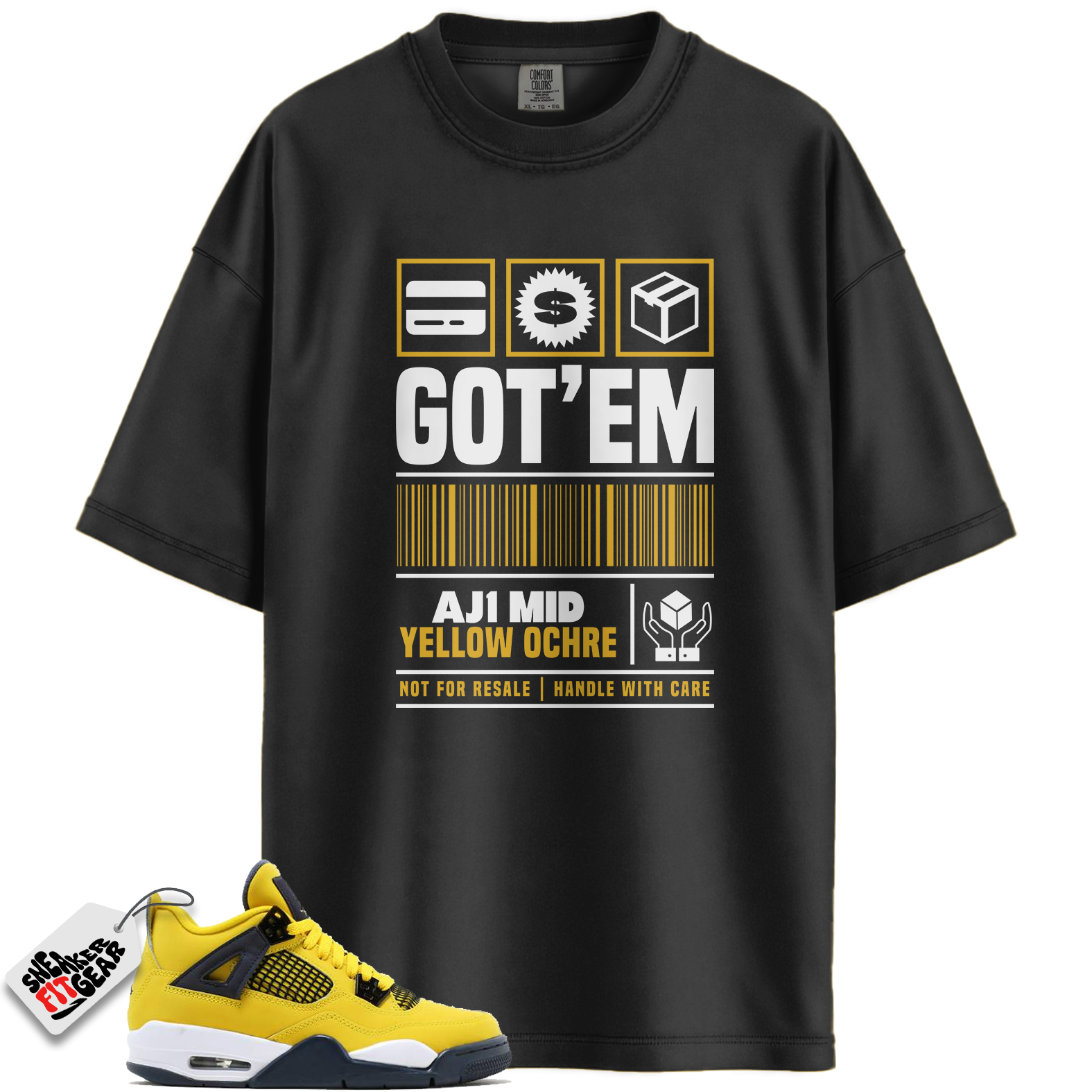 Jordan 4 Retro Lightning Match Shirts, GOT'EM To Match Jordan 4 Retro Lightning
