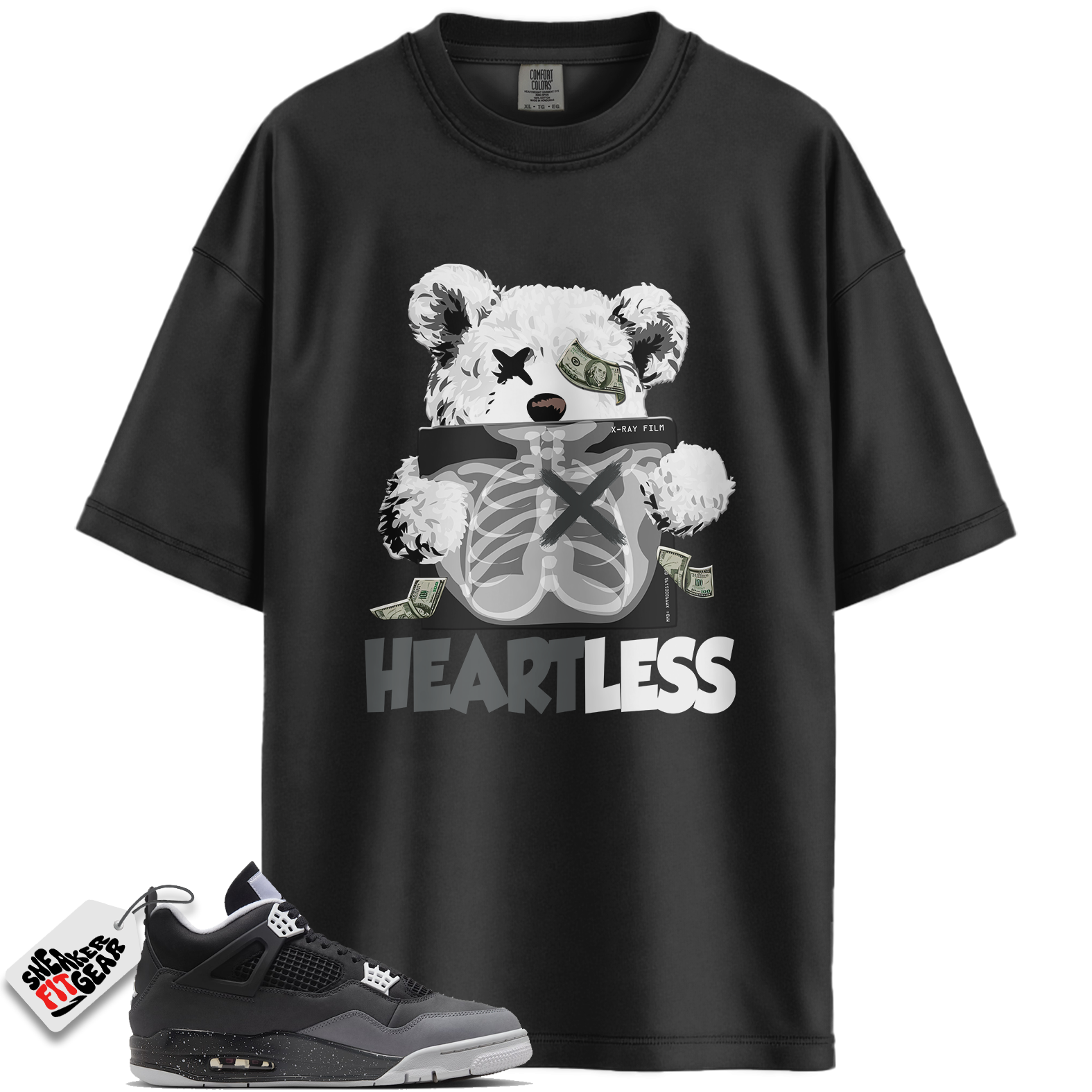 Jordan 4 Retro Fear (2024) Match Shirts, HeartLess To Match Jordan 4 Retro Fear (2024) Main image