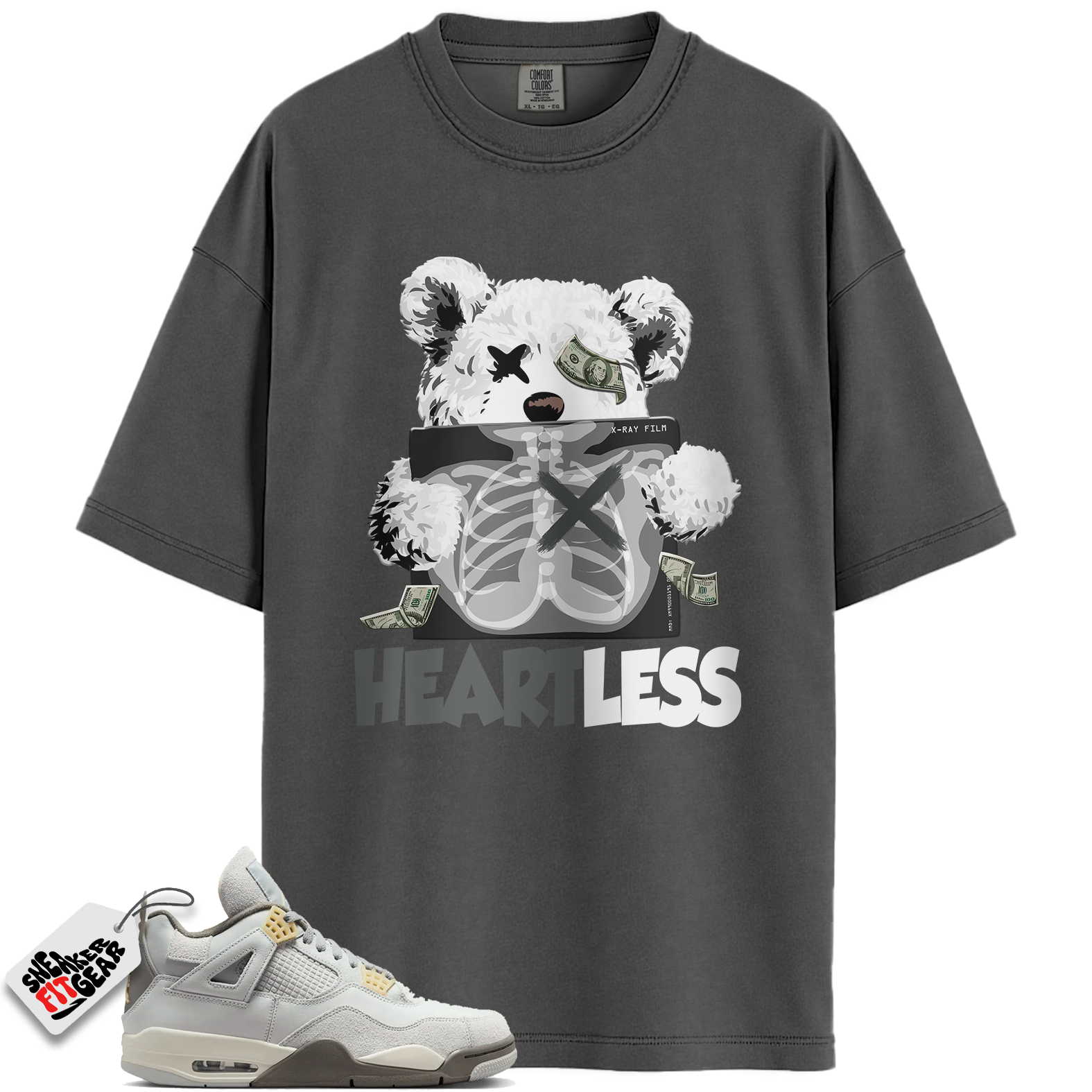 Jordan 4 Retro SE Craft Photon Dust Match Shirts, HeartLess To Match Jordan 4 Retro SE Craft Photon Dust