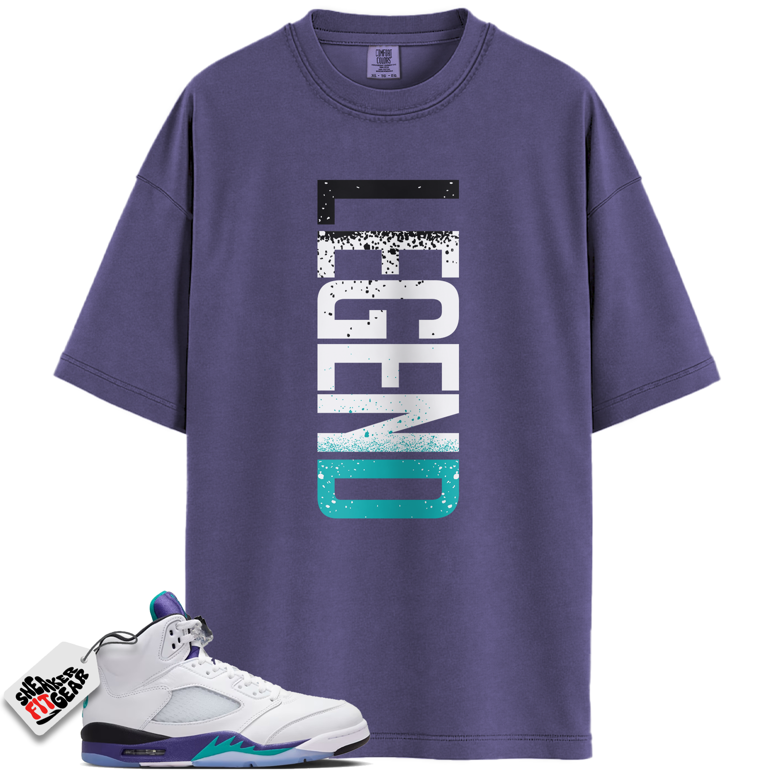 Jordan 5 Retro Grape (2025) Match Shirts, LEGEND Shirts To Match Jordan 5 Retro Grape (2025)