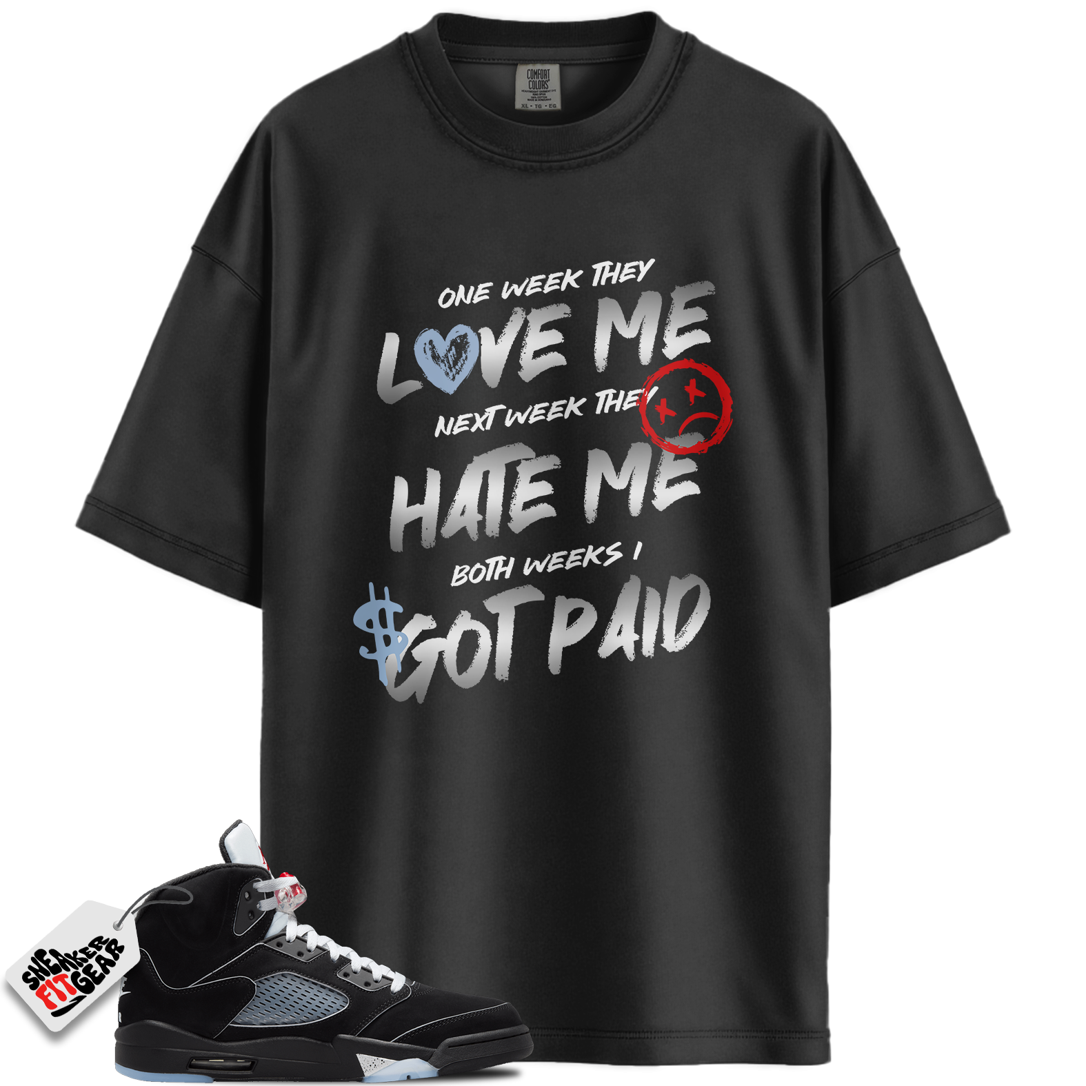 Jordan 5 Retro OG Black Metallic Reimagined Match Shirts, I Got Paid Best Shirts To Match Jordan 5 Retro OG Black Metallic Reimagined