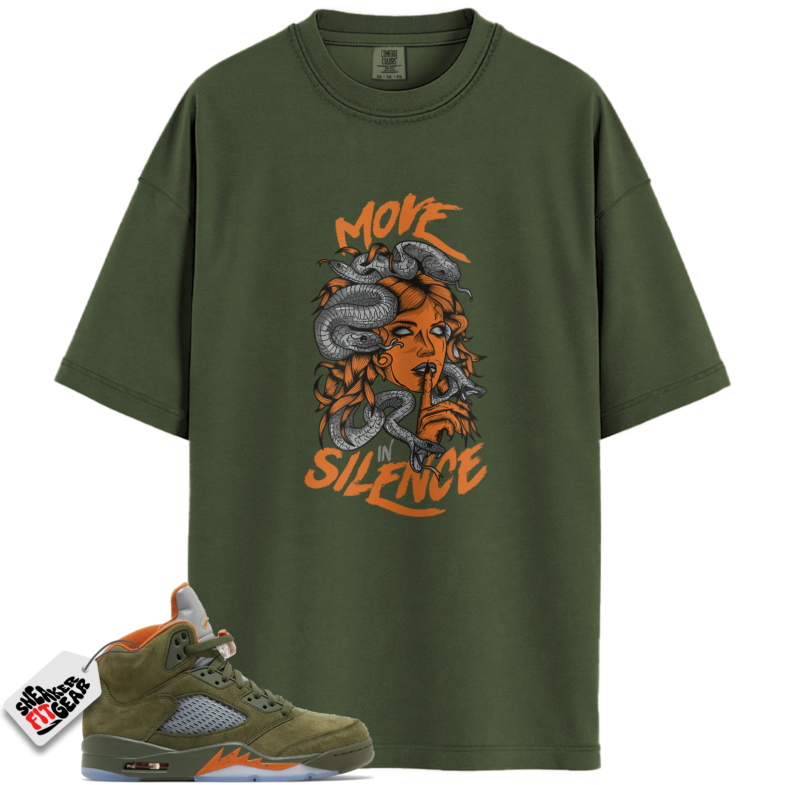 Jordan 5 Retro Olive Match Shirts, MIS Shirts To Match Jordan 5 Retro Olive