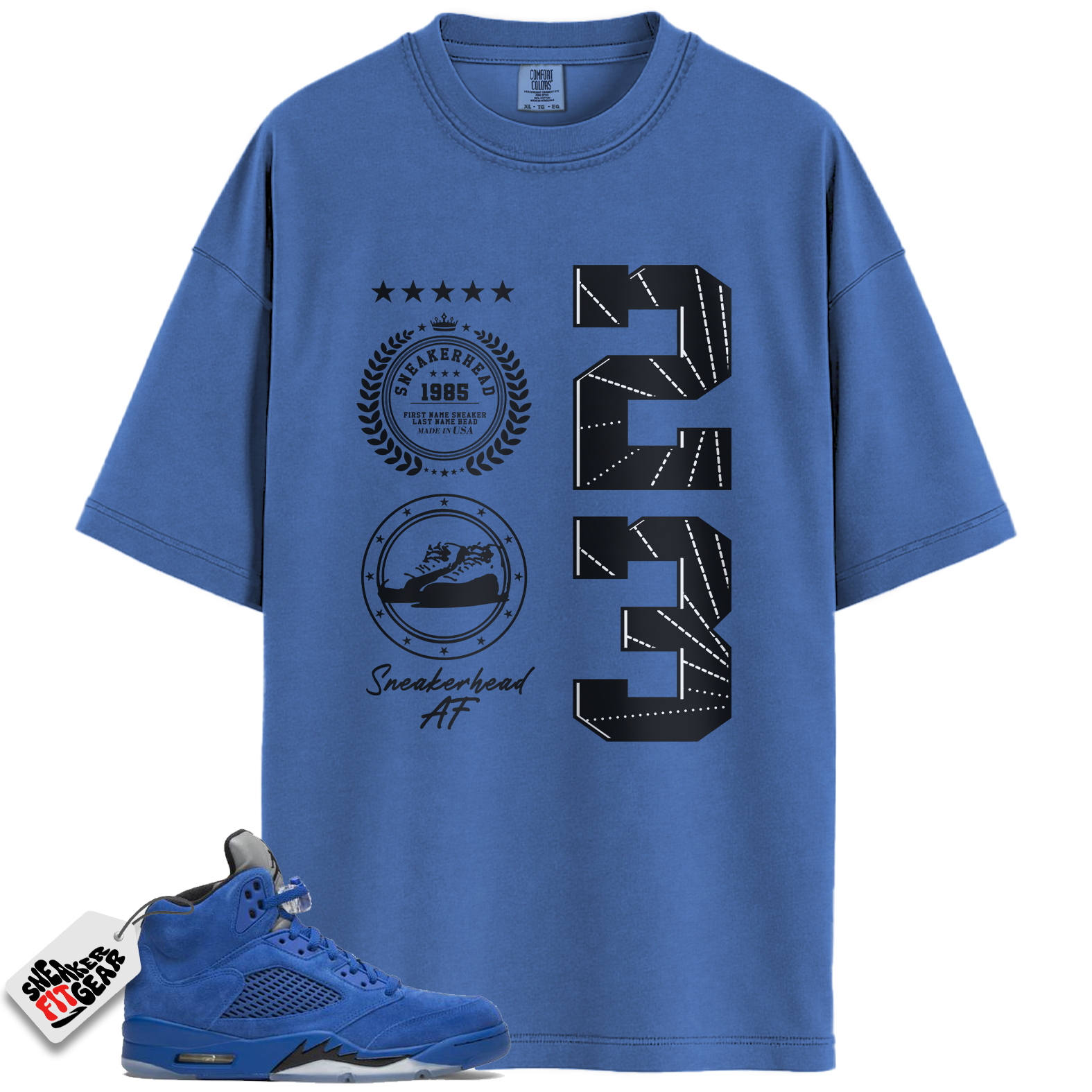 Jordan 5 Retro Blue Suede Match Shirts, Admiring My Sneakers Shirt Shirts To Match Jordan 5 Retro Blue Suede