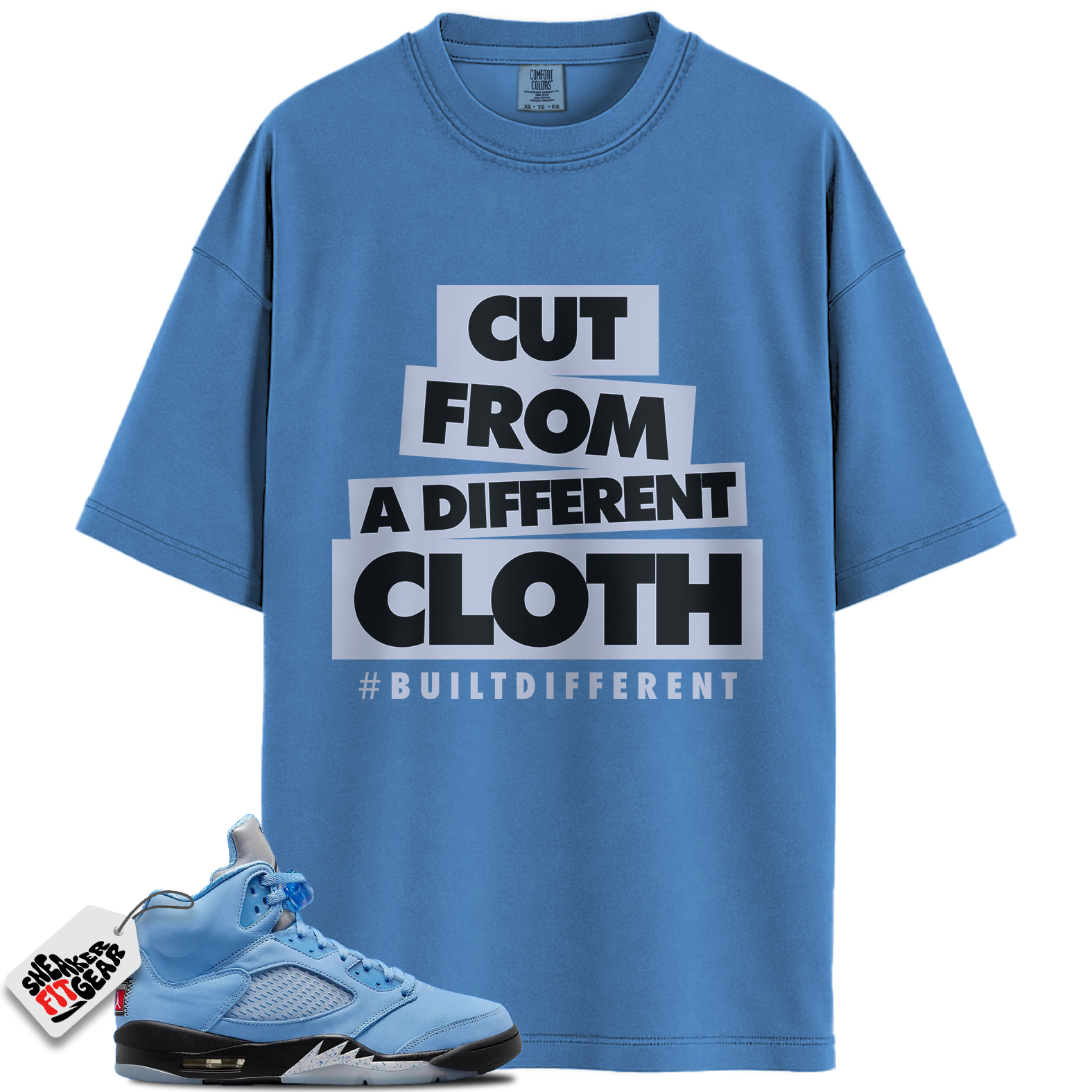 Jordan 5 Retro UNC University Blue Match Shirts, CLOTH Shirts To Match Jordan 5 Retro UNC University Blue