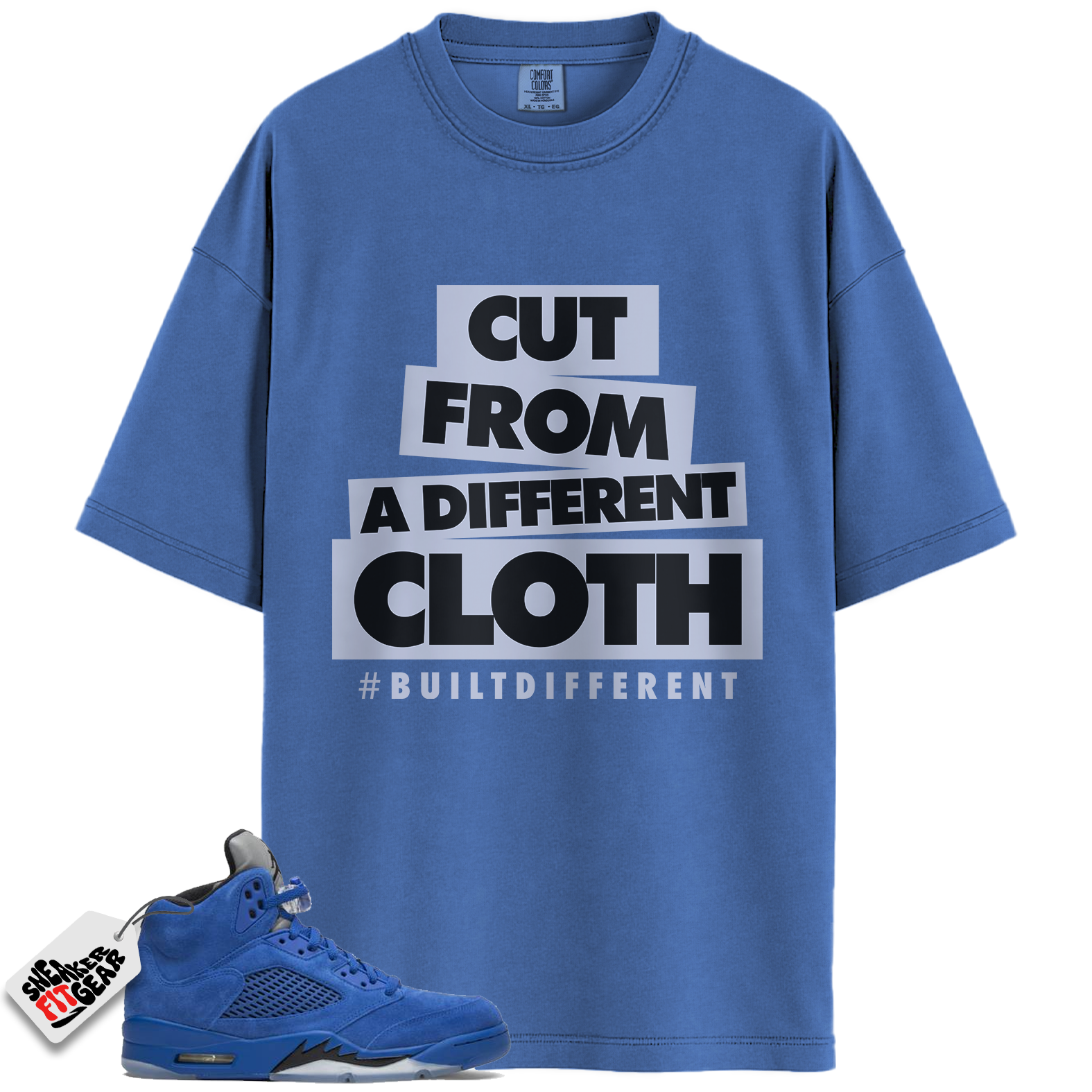 Jordan 5 Retro Blue Suede Match Shirts, CLOTH Shirts To Match Jordan 5 Retro Blue Suede