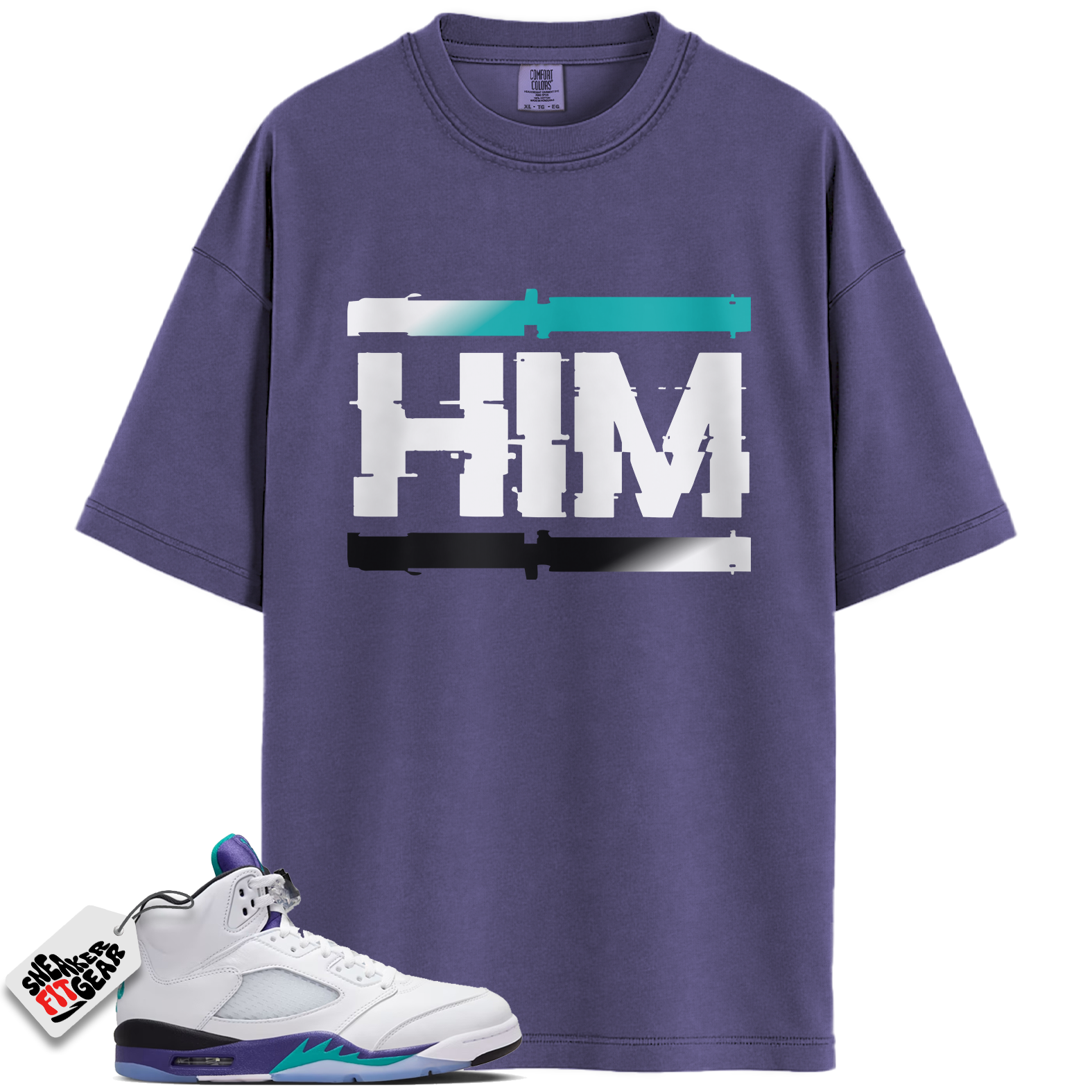 Jordan 5 Retro Grape (2025) Match Shirts, HIM Shirts To Match Jordan 5 Retro Grape (2025)