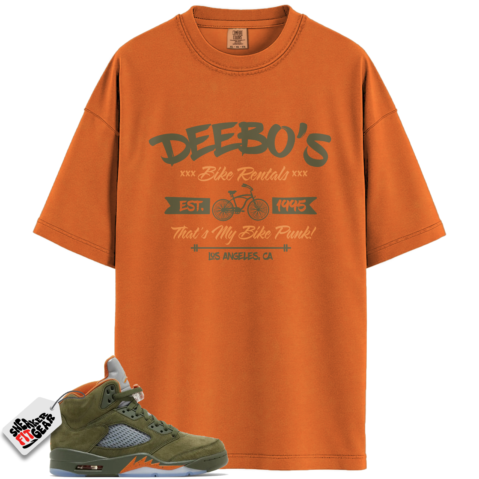 Jordan 5 Retro Olive Match Shirts, Deebo’s Bike Shop Shirt Shirts To Match Jordan 5 Retro Olive