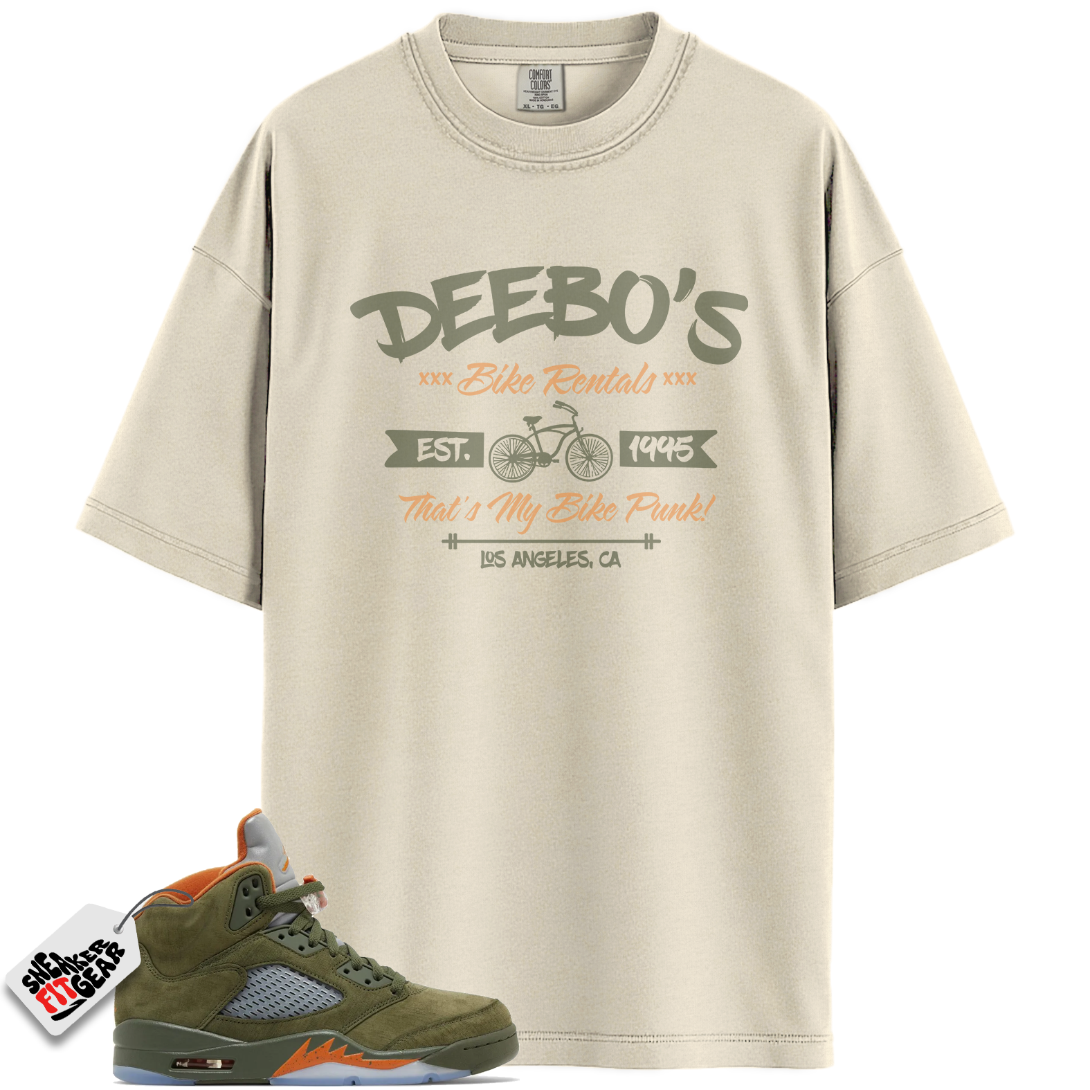 Jordan 5 Retro Olive Match Shirts, Deebo’s Bike Shop Shirt Shirts To Match Jordan 5 Retro Olive