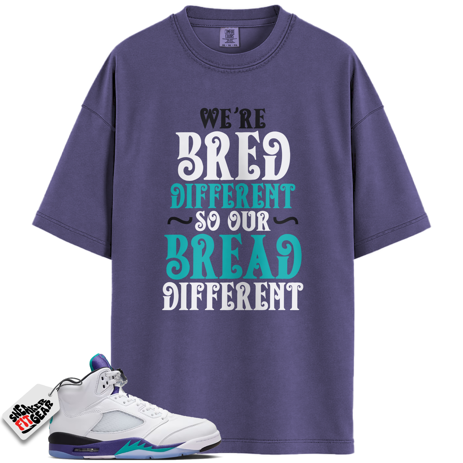 Jordan 5 Retro Grape (2025) Match Shirts, BREAD Shirts To Match Jordan 5 Retro Grape (2025)
