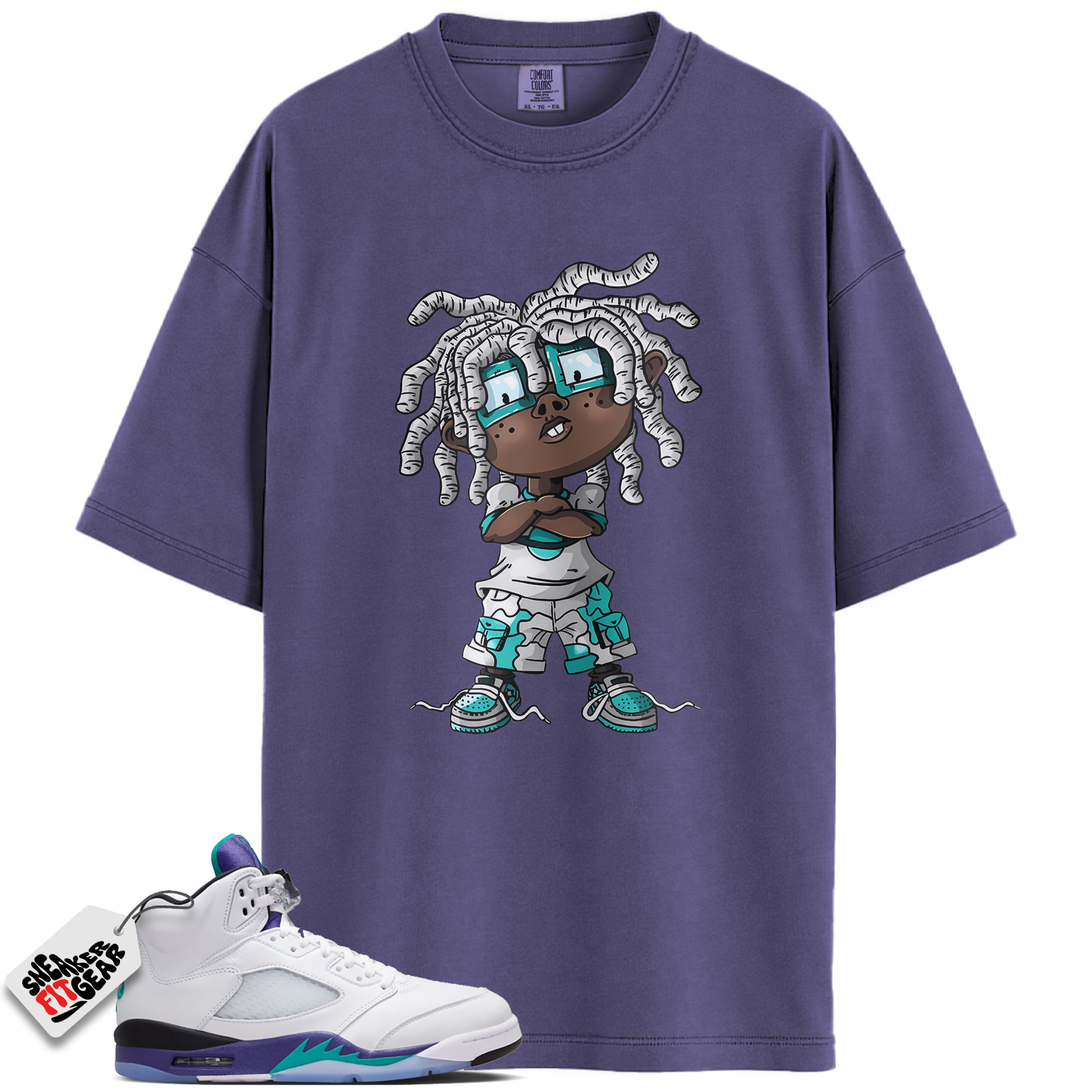 Jordan 5 Retro Grape (2025) Match Shirts, CHONGO Shirts To Match Jordan 5 Retro Grape (2025)