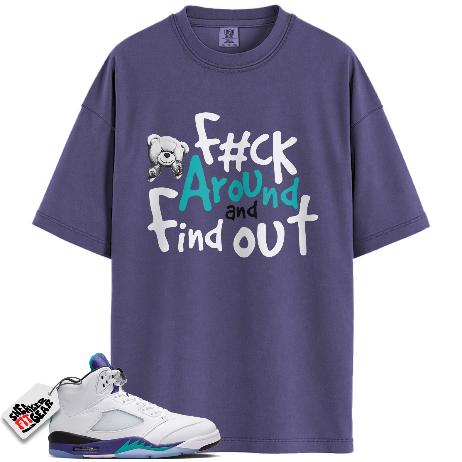 Jordan 5 Retro Grape (2025) Match Shirts, FCK Shirts To Match Jordan 5 Retro Grape (2025)