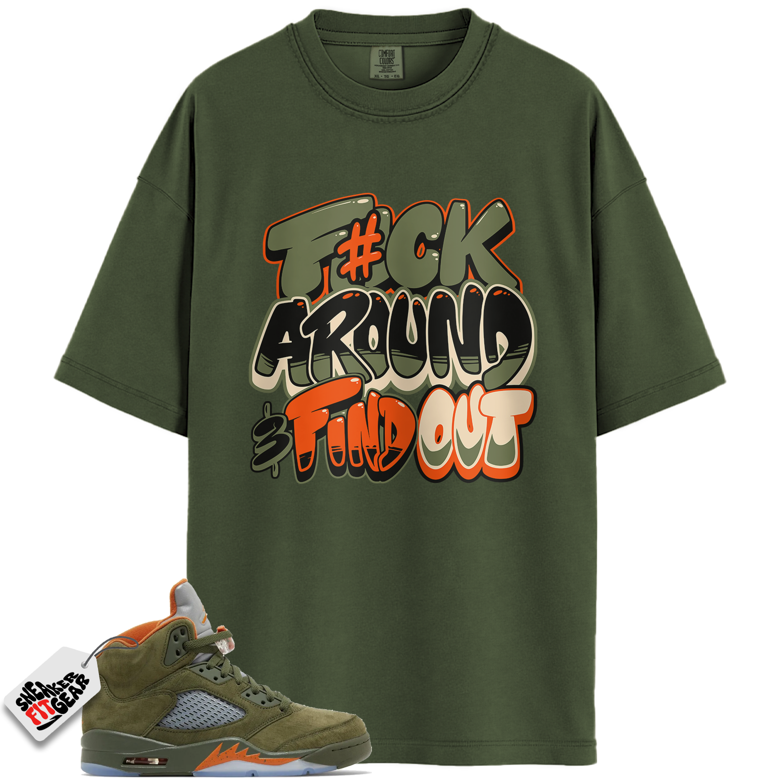 Jordan 5 Retro Olive Match Shirts, Celadon Shirts To Match Jordan 5 Retro Olive Main image