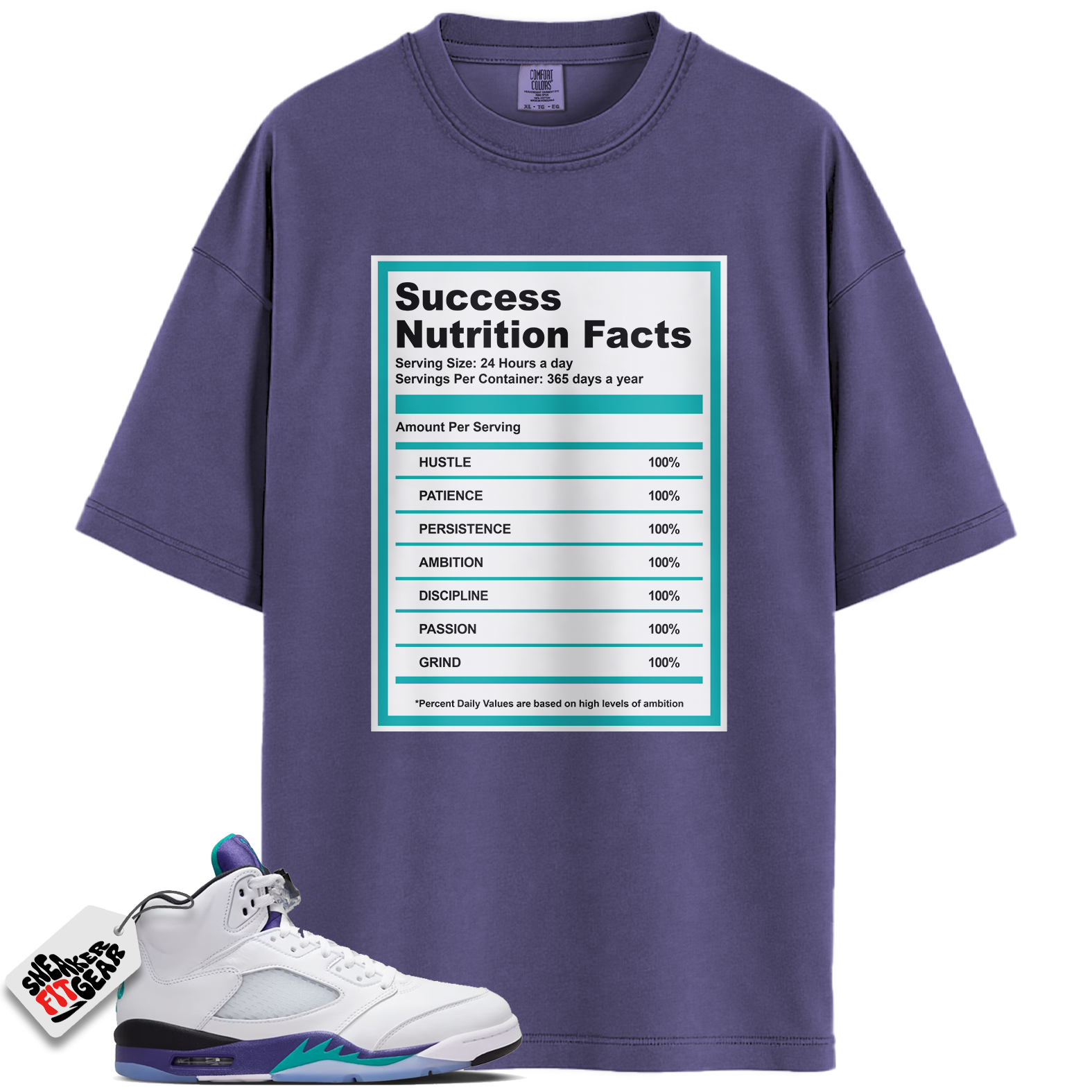 Jordan 5 Retro Grape (2025) Match Shirts, SUCC Shirts To Match Jordan 5 Retro Grape (2025)