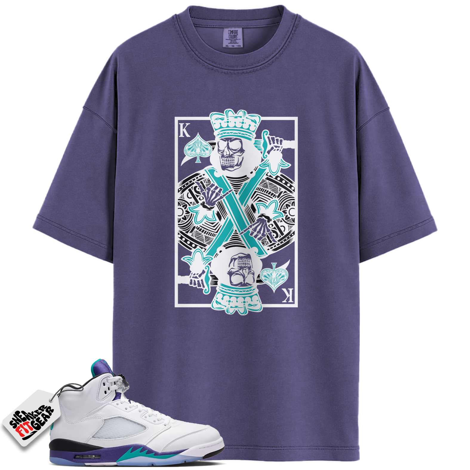 Jordan 5 Retro Grape (2025) Match Shirts, KC Shirts To Match Jordan 5 Retro Grape (2025)