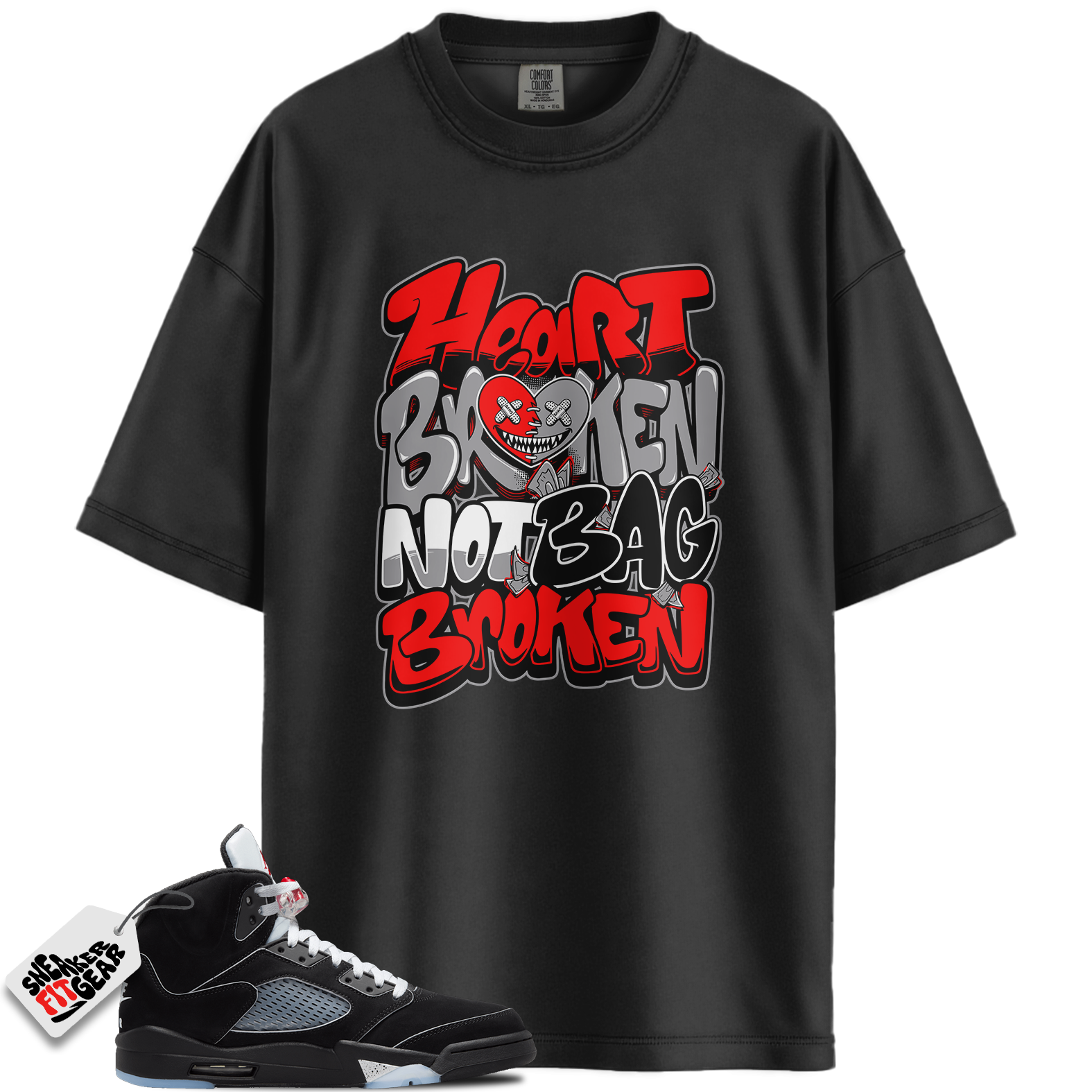 Jordan 5 Retro OG Black Metallic Reimagined Match Shirts, Broken Shirts To Match Jordan 5 Retro OG Black Metallic Reimagined