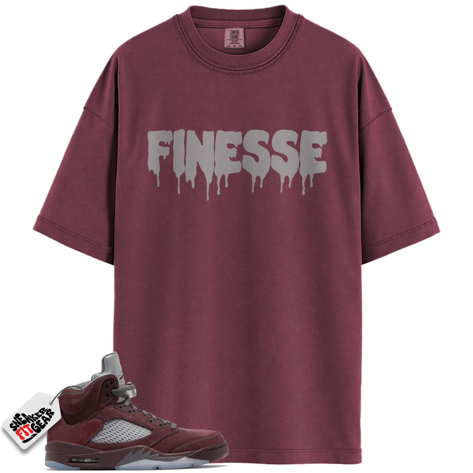 Jordan 5 Retro SE Burgundy Match Shirts, Finesse Shirt Shirts To Match Jordan 5 Retro SE Burgundy