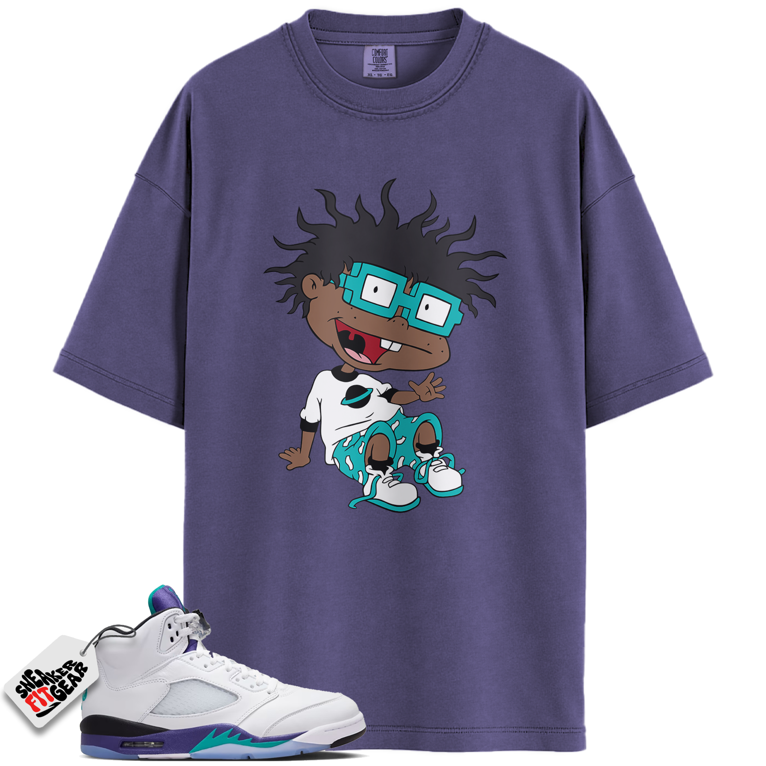 Jordan 5 Retro Grape (2025) Match Shirts, FINSTER Shirts To Match Jordan 5 Retro Grape (2025)