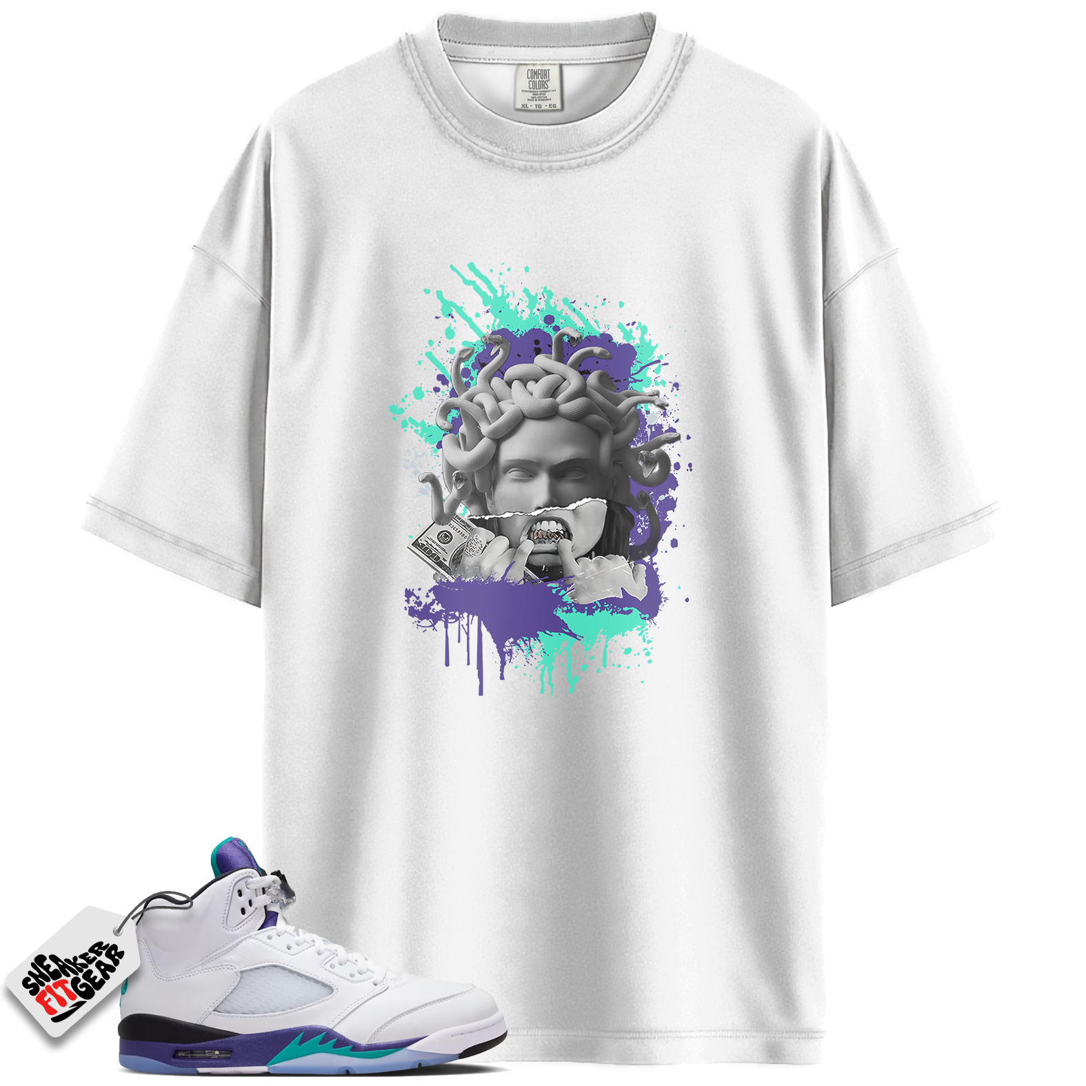 Jordan 5 Retro Grape (2025) Match Shirts, Medusa T-Shirt Shirts To Match Jordan 5 Retro Grape (2025) Main image