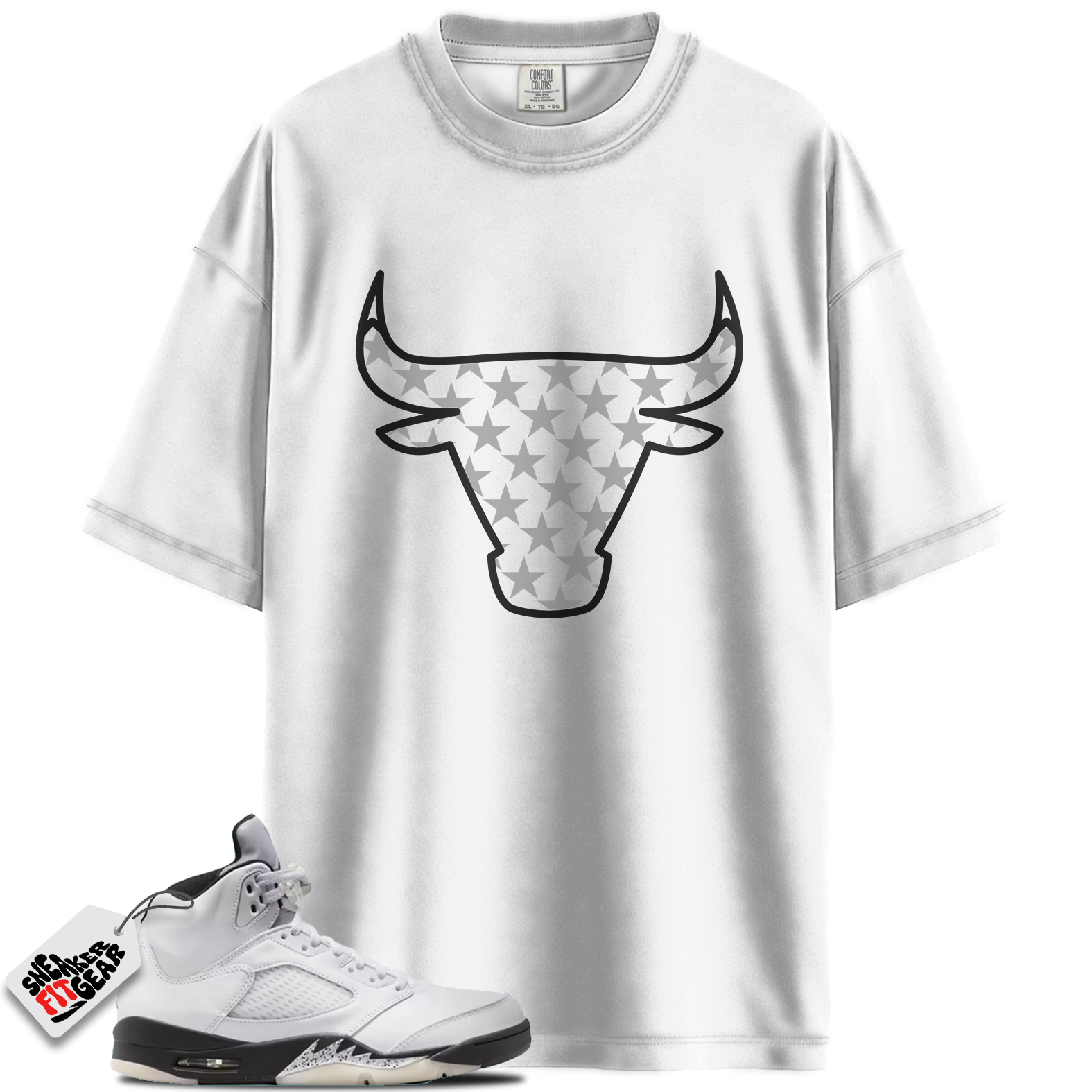 Jordan 5 Retro Reverse Metallic Match Shirts, Bull 5 Royal Tee Shirts To Match Jordan 5 Retro Reverse Metallic Main image
