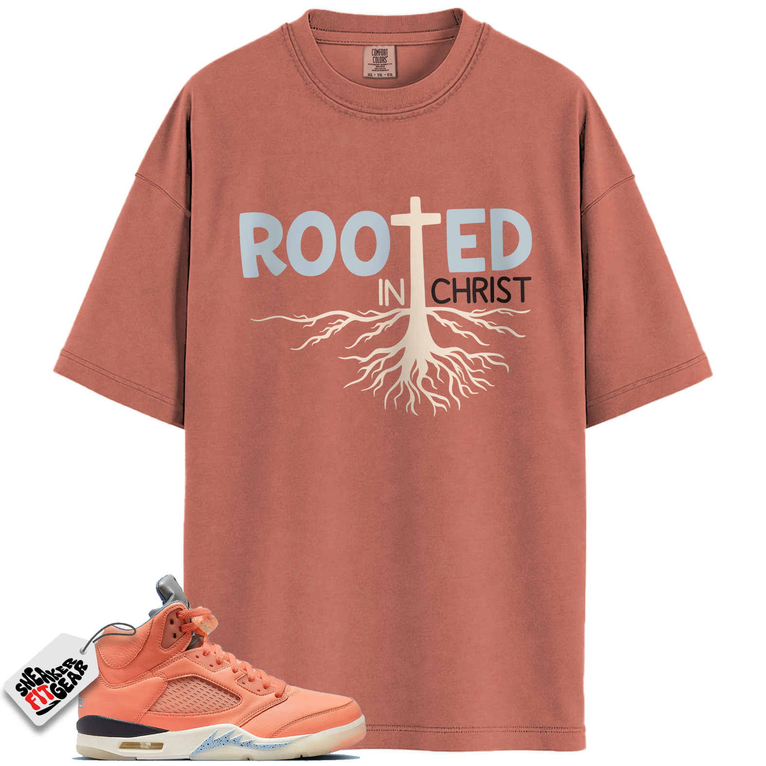 Jordan 5 Retro DJ Khaled We The Best Crimson Bliss Match Shirts, ROOTED Shirts To Match Jordan 5 Retro DJ Khaled We The Best Crimson Bliss