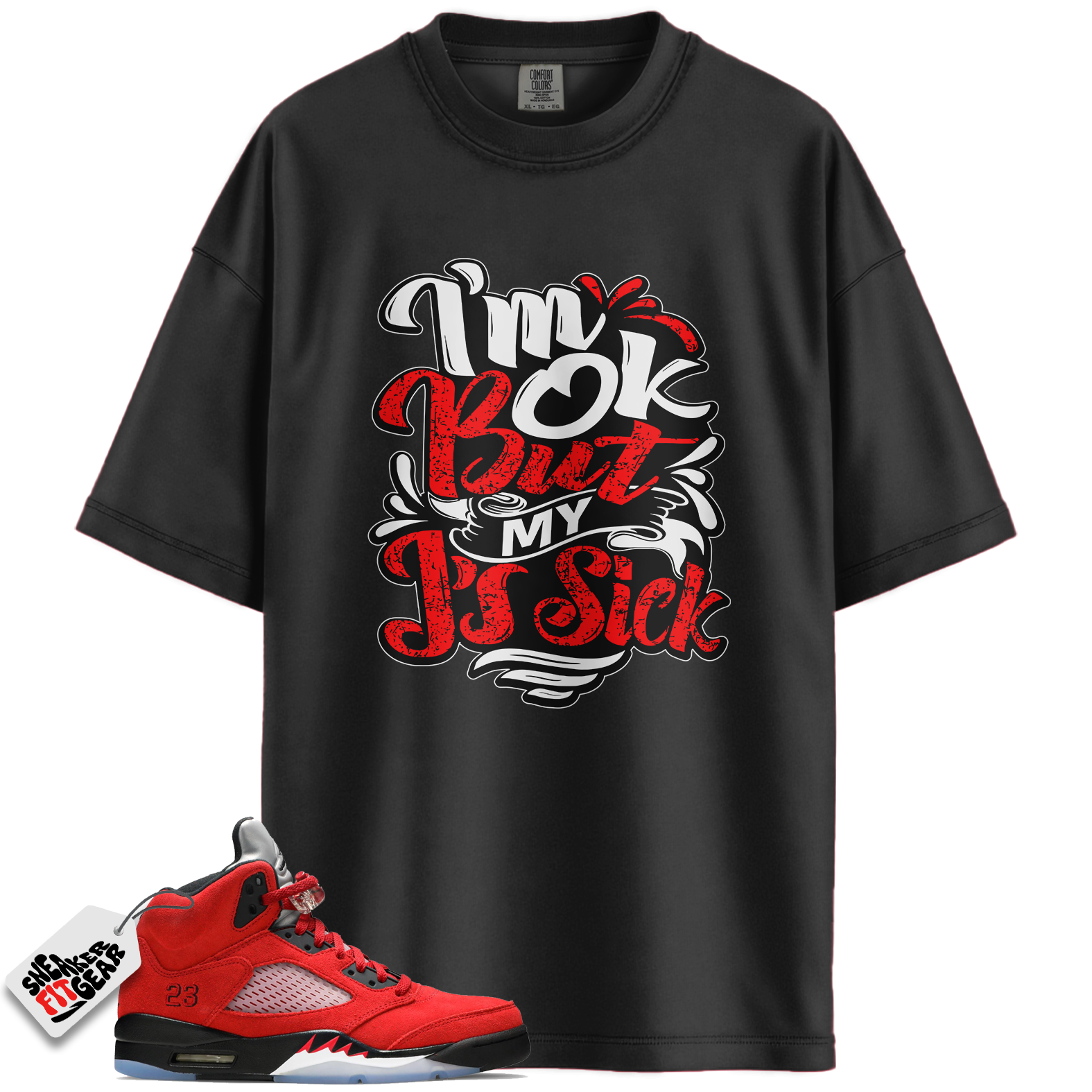 Jordan 5 Retro Toro Bravo Raging Bull Match Shirts, I'm Ok Shirts To Match Jordan 5 Retro Toro Bravo Raging Bull Main image
