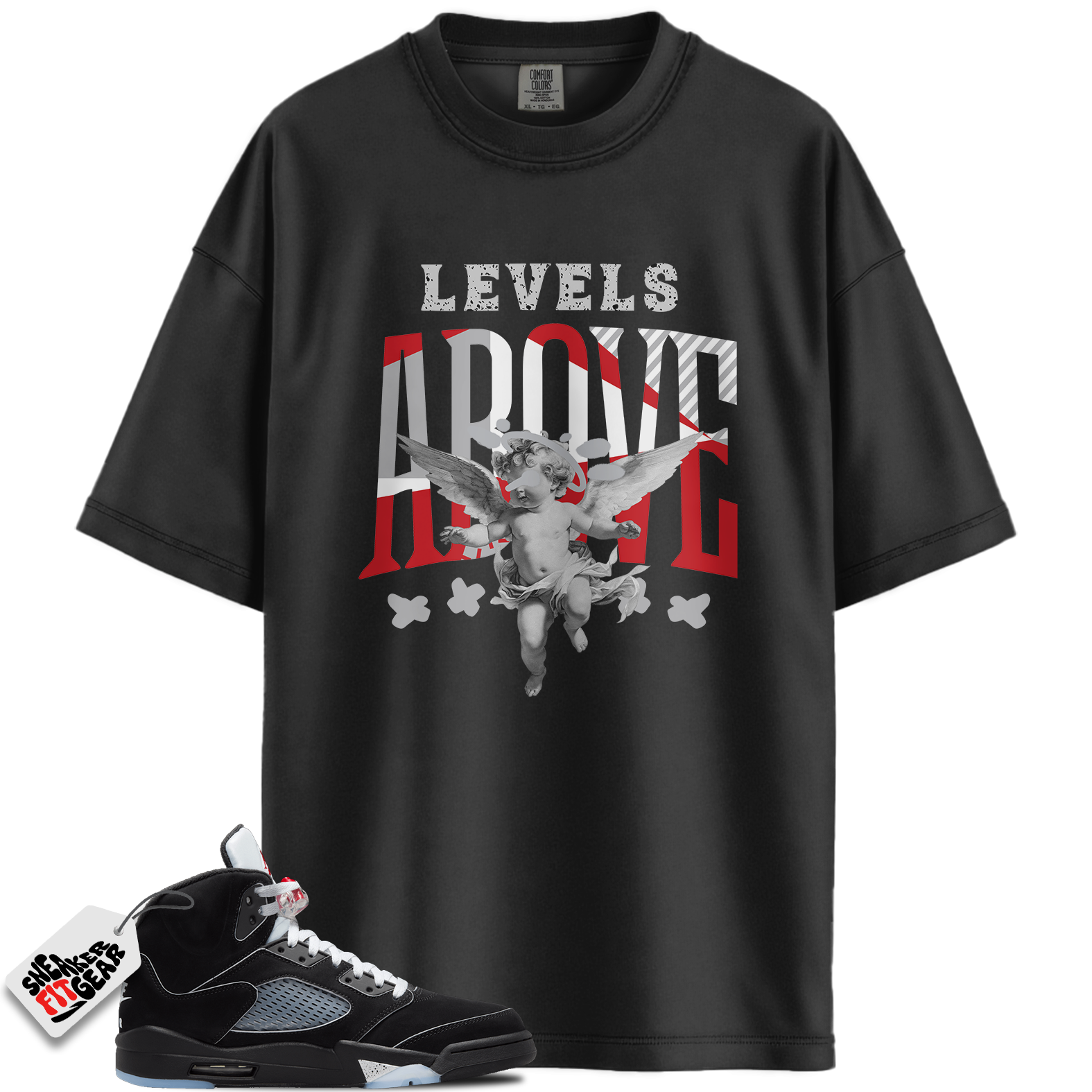 Jordan 5 Retro OG Black Metallic Reimagined Match Shirts, Levels Shirt Shirts To Match Jordan 5 Retro OG Black Metallic Reimagined
