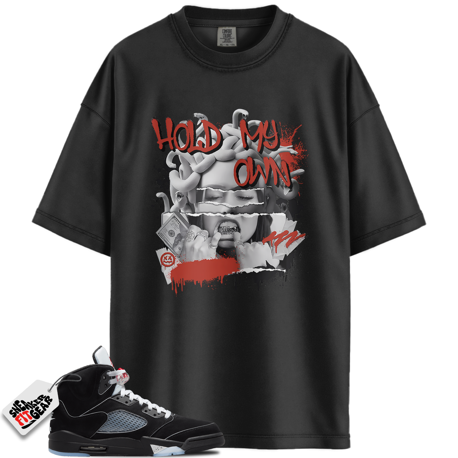 Jordan 5 Retro OG Black Metallic Reimagined Match Shirts, Hold My Own Shirts To Match Jordan 5 Retro OG Black Metallic Reimagined Main image